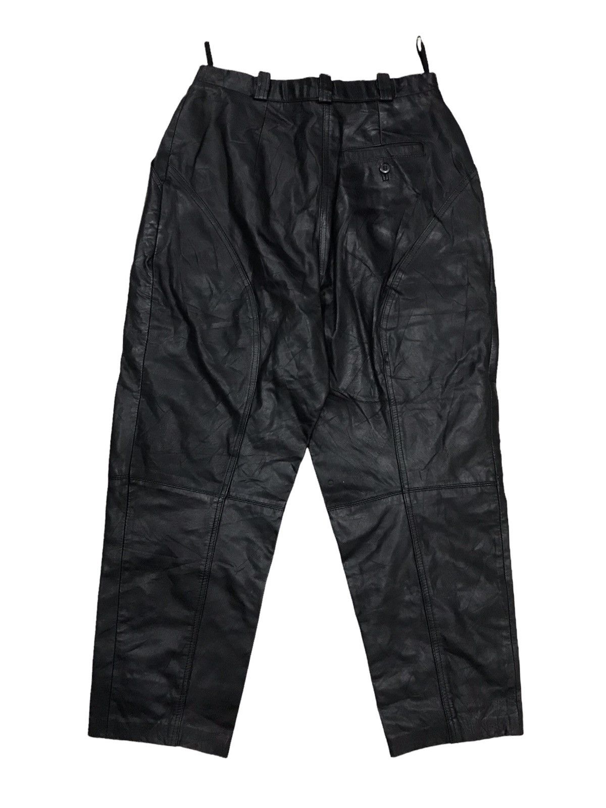 Japanese Brand × Leather × Vintage Nn IMPORTED BY ITOKIN LEATHER PANTS Size US 28 / EU 44 - 2 Thumbnail
