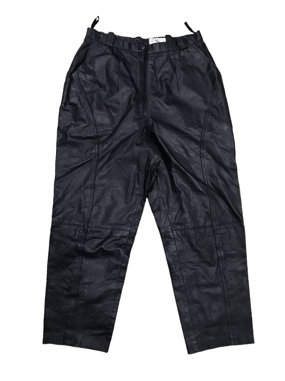 Japanese Brand × Leather × Vintage Nn IMPORTED BY ITOKIN LEATHER PANTS Size US 28 / EU 44 - 1 Thumbnail