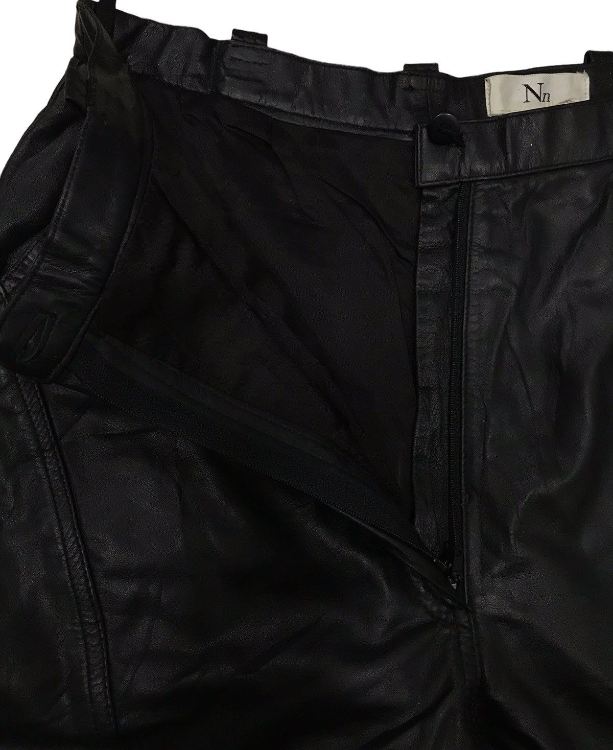 Japanese Brand × Leather × Vintage Nn IMPORTED BY ITOKIN LEATHER PANTS Size US 28 / EU 44 - 11 Thumbnail