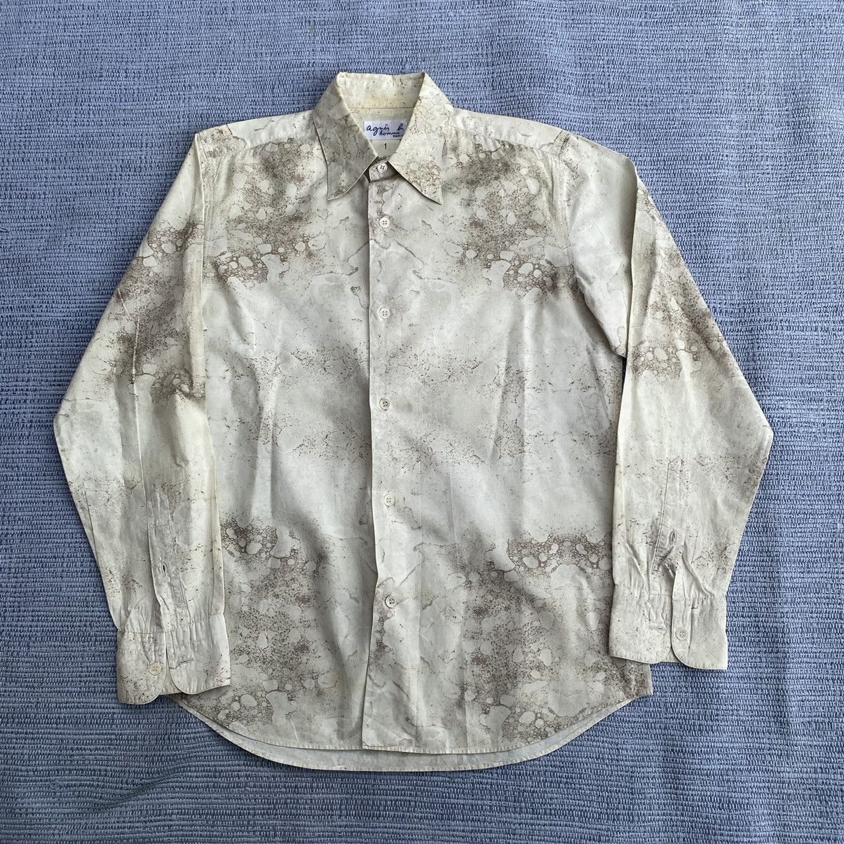 agnes b. vintage printed shirt Size US S / EU 44-46 / 1 - 10 Thumbnail