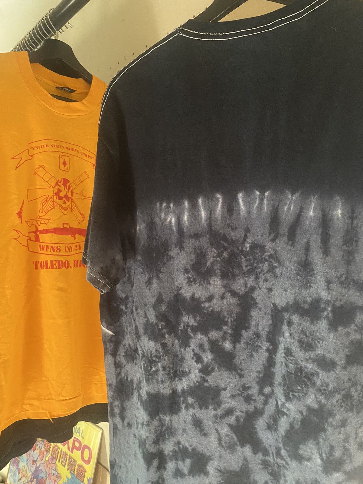Vintage Y2K Shark “Bite Me” Tie Dye Shirt Size US L / EU 52-54 / 3 - 5 Thumbnail