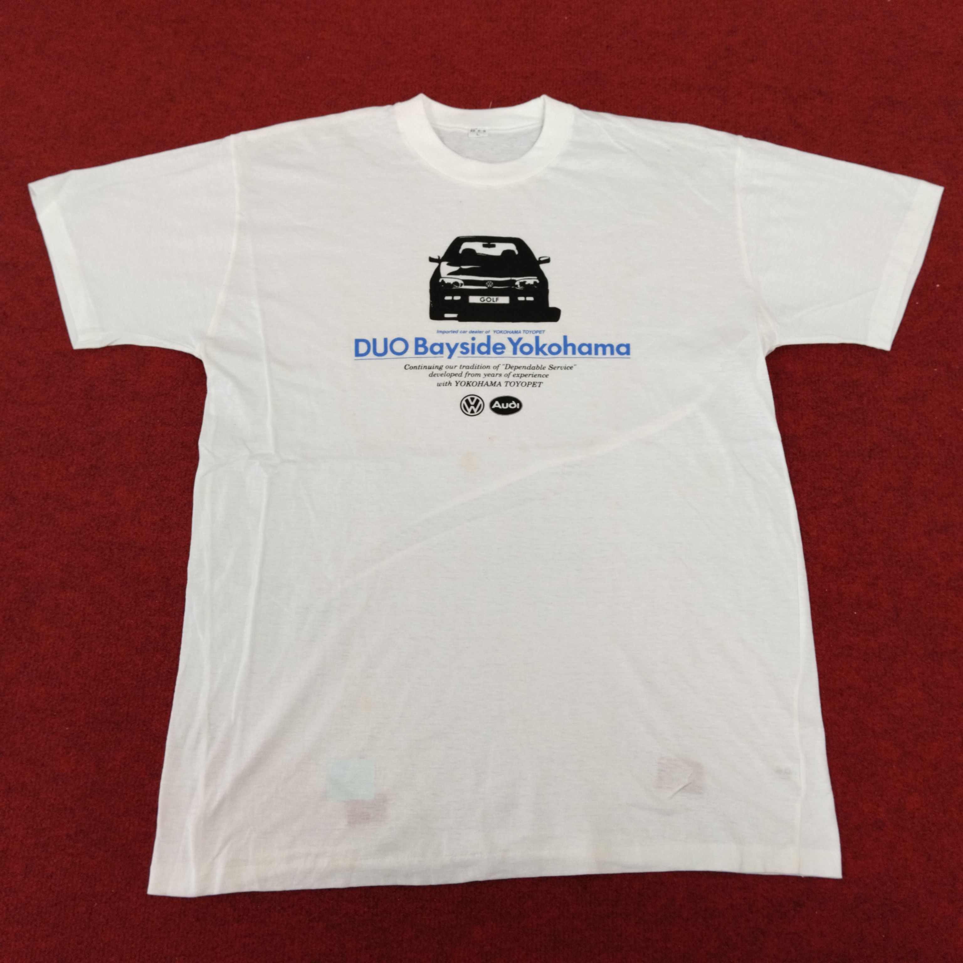 Vintage Volkswagen Golf Duo Bayside Yokohama Cars Design Tshirt Size US L / EU 52-54 / 3 - 1 Thumbnail