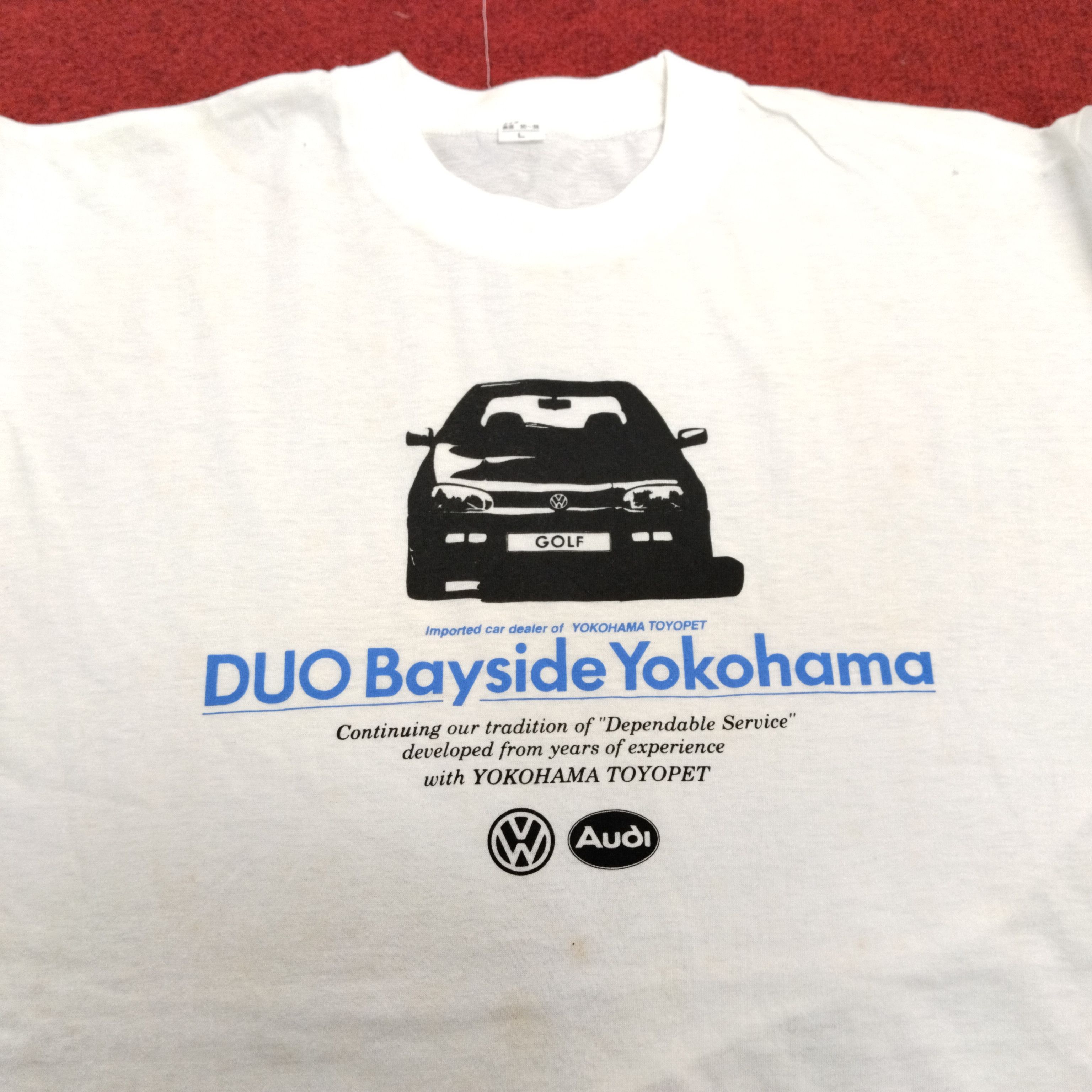 Vintage Volkswagen Golf Duo Bayside Yokohama Cars Design Tshirt Size US L / EU 52-54 / 3 - 2 Thumbnail
