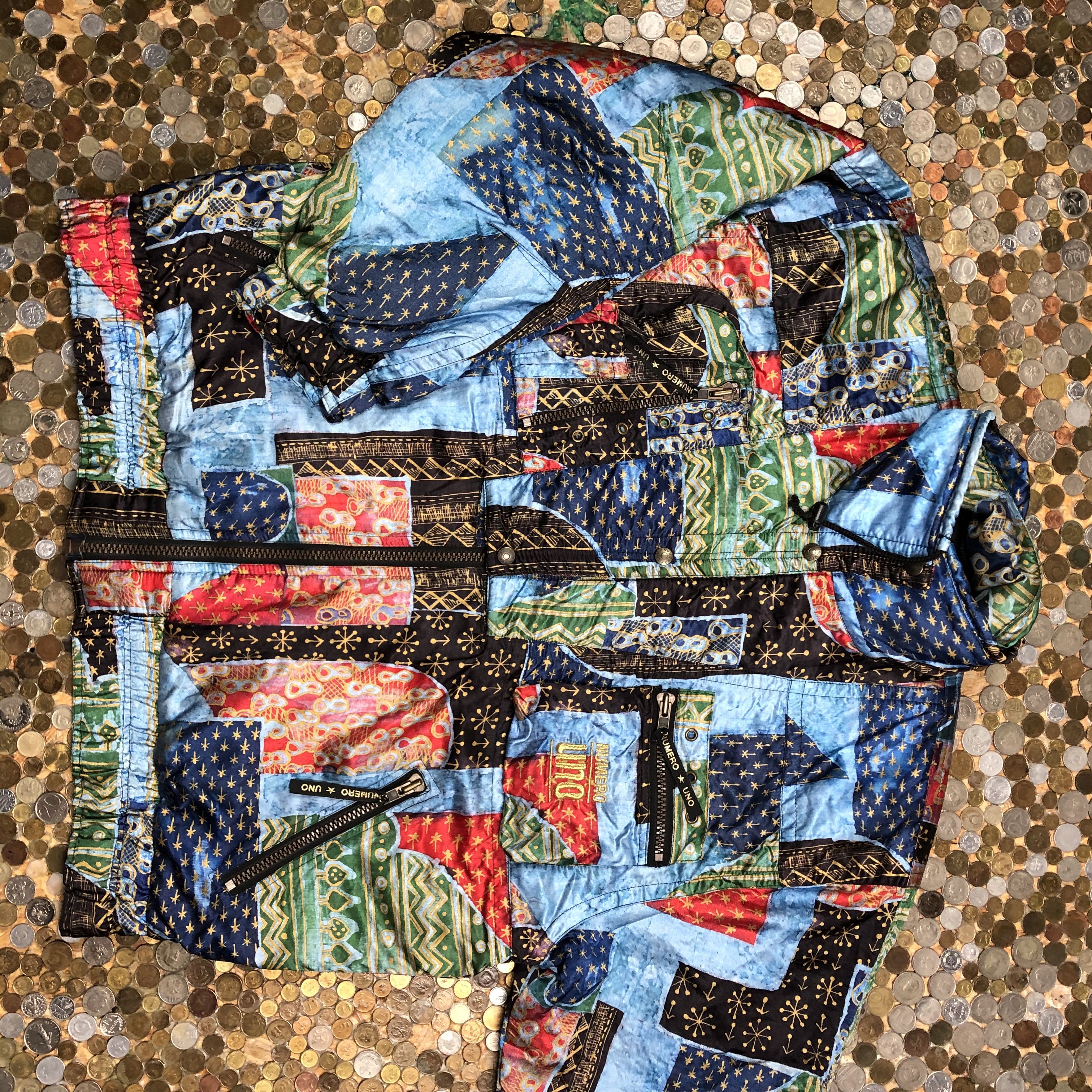 image of Vintage Numero Uno Puffer Winter Jacket 90's in Mix, Men's (Size XL)