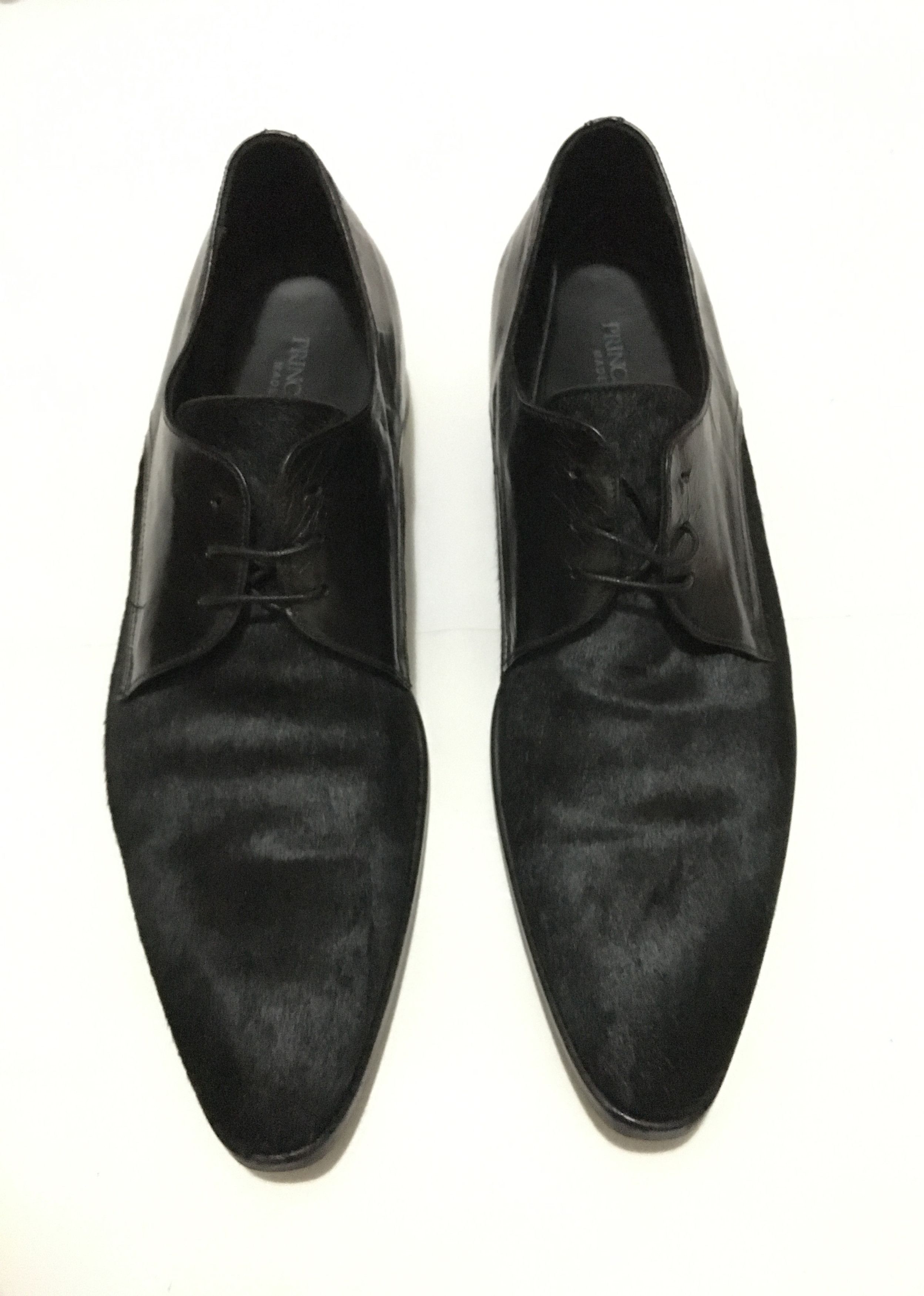 Prince Prince Oliver Black Pony Leather Wood Dress Shoes EU41 Size US 8 / EU 41 - 1 Thumbnail