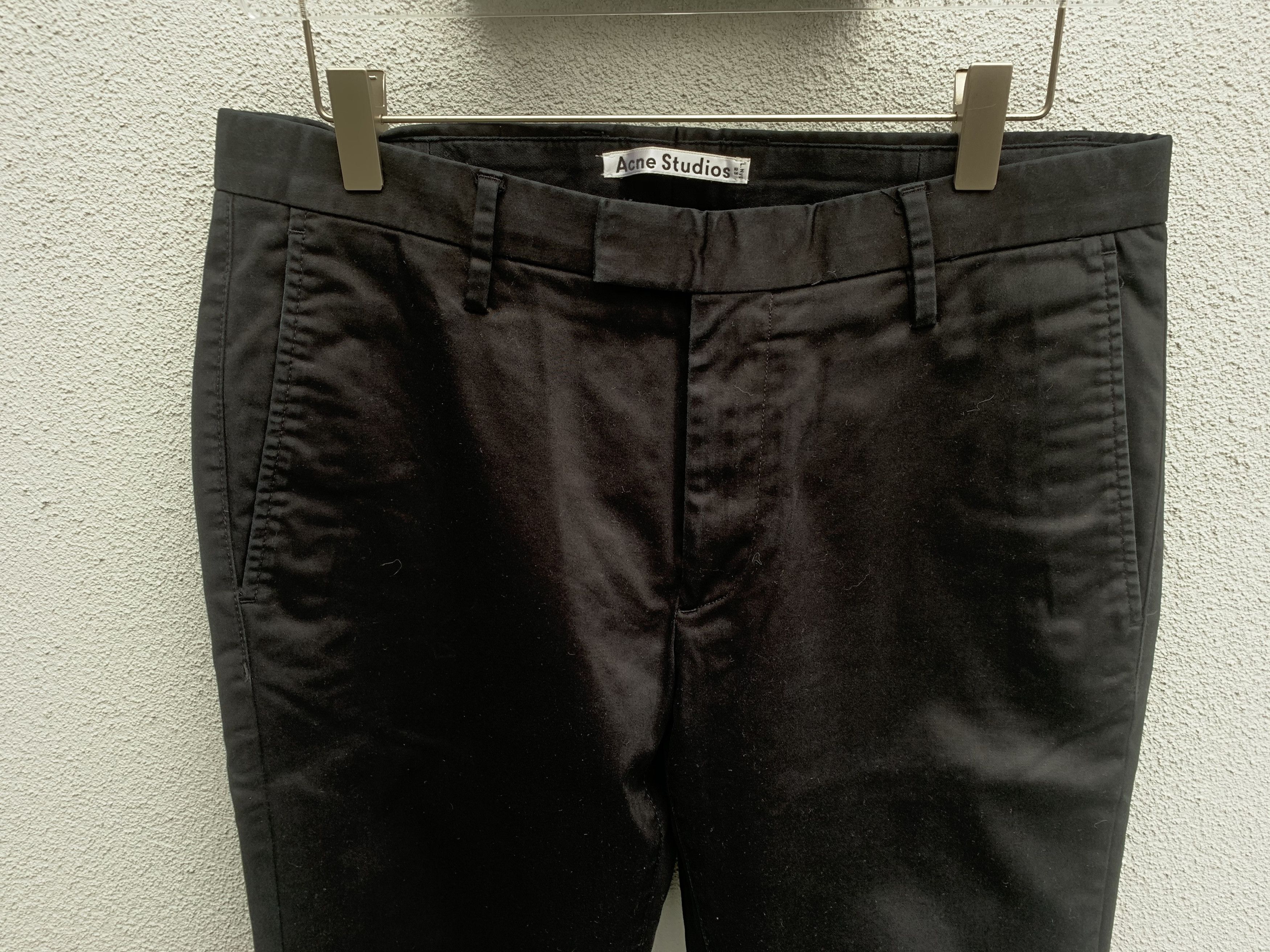 Acne Studios ACNE Studios Black Cotton Trousers Size US 32 / EU 48 - 2 Thumbnail