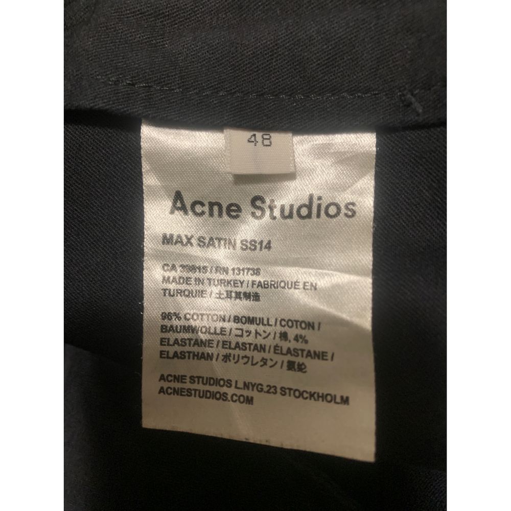 Acne Studios ACNE Studios Black Cotton Trousers Size US 32 / EU 48 - 5 Thumbnail