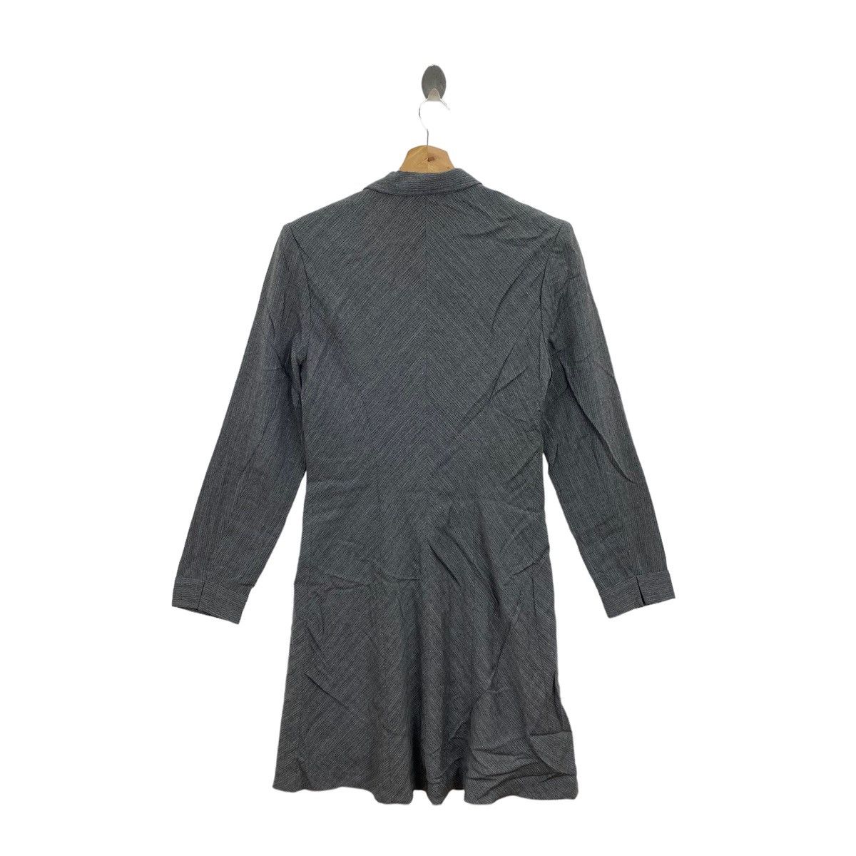 Vintage Vintage ELLE PARIS Button Up Long Grey Parka Jacket Size XS / US 0-2 / IT 36-38 - 6 Thumbnail