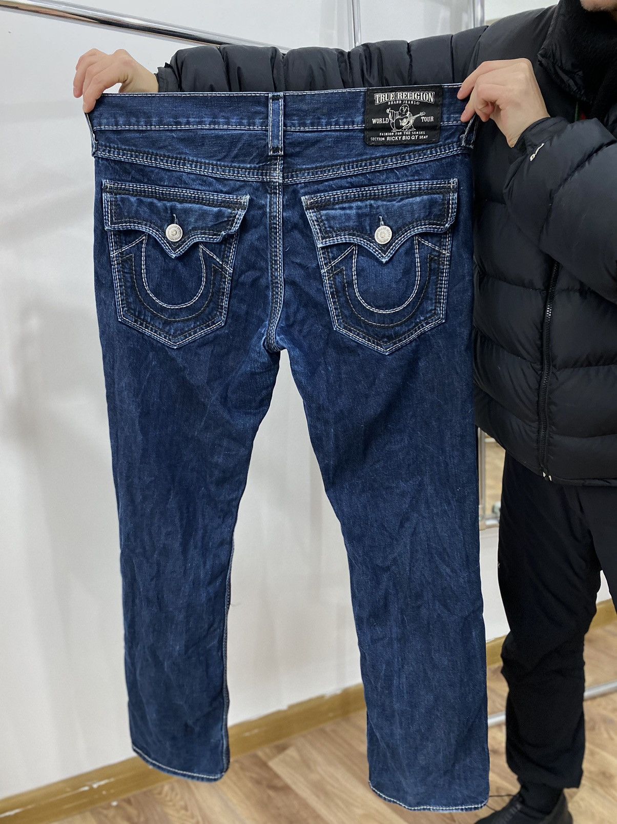 True Religion × Vintage Vintage True Religion Ricky Denim Pants Size US 36 / EU 52 - 2 Thumbnail