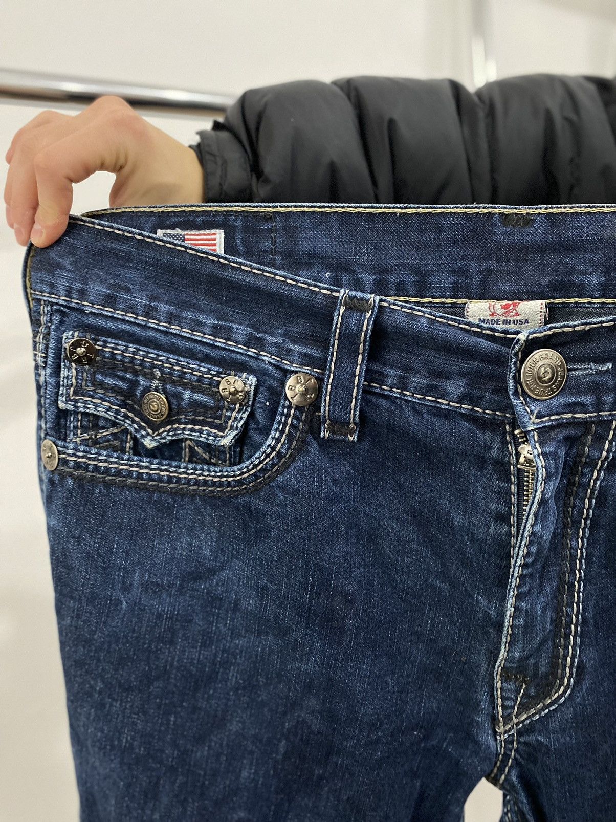 True Religion × Vintage Vintage True Religion Ricky Denim Pants Size US 36 / EU 52 - 6 Thumbnail