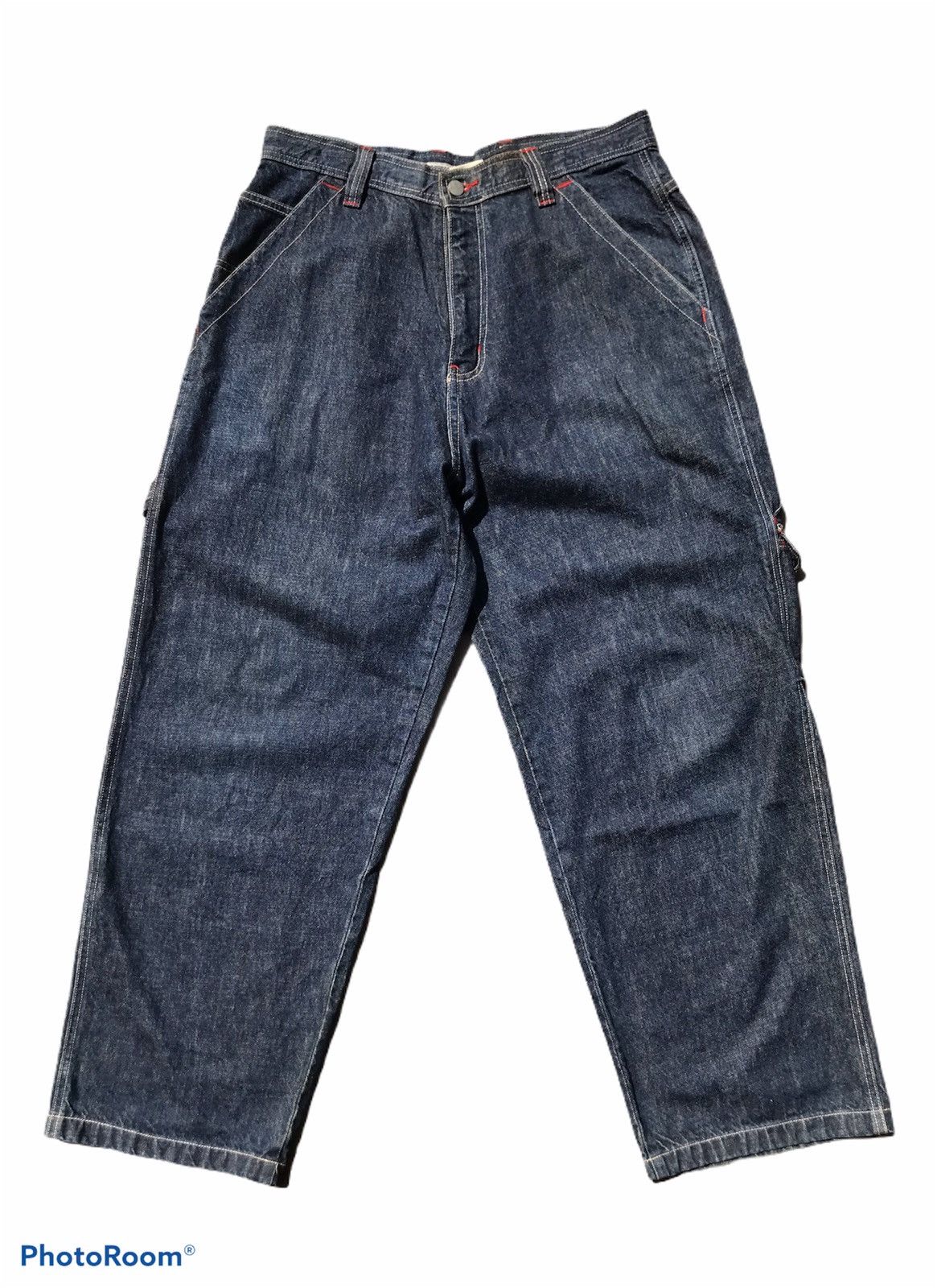Japanese Brand × Vintage 💥RARE💥”PIKO” Carpenter Denim Venti Pant Hiphop Style Size US 33 - 2 Thumbnail