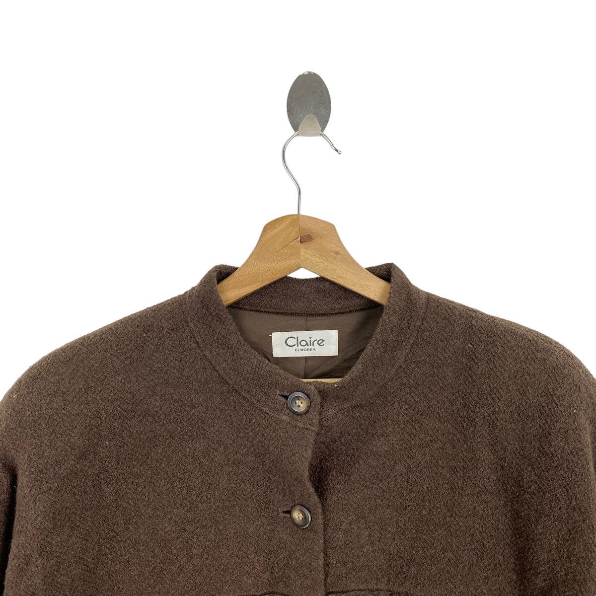Vintage Vintage CLAIRE ELMOREA Button Up Pocket Brown Casual Shirt Size US L / EU 52-54 / 3 - 2 Thumbnail