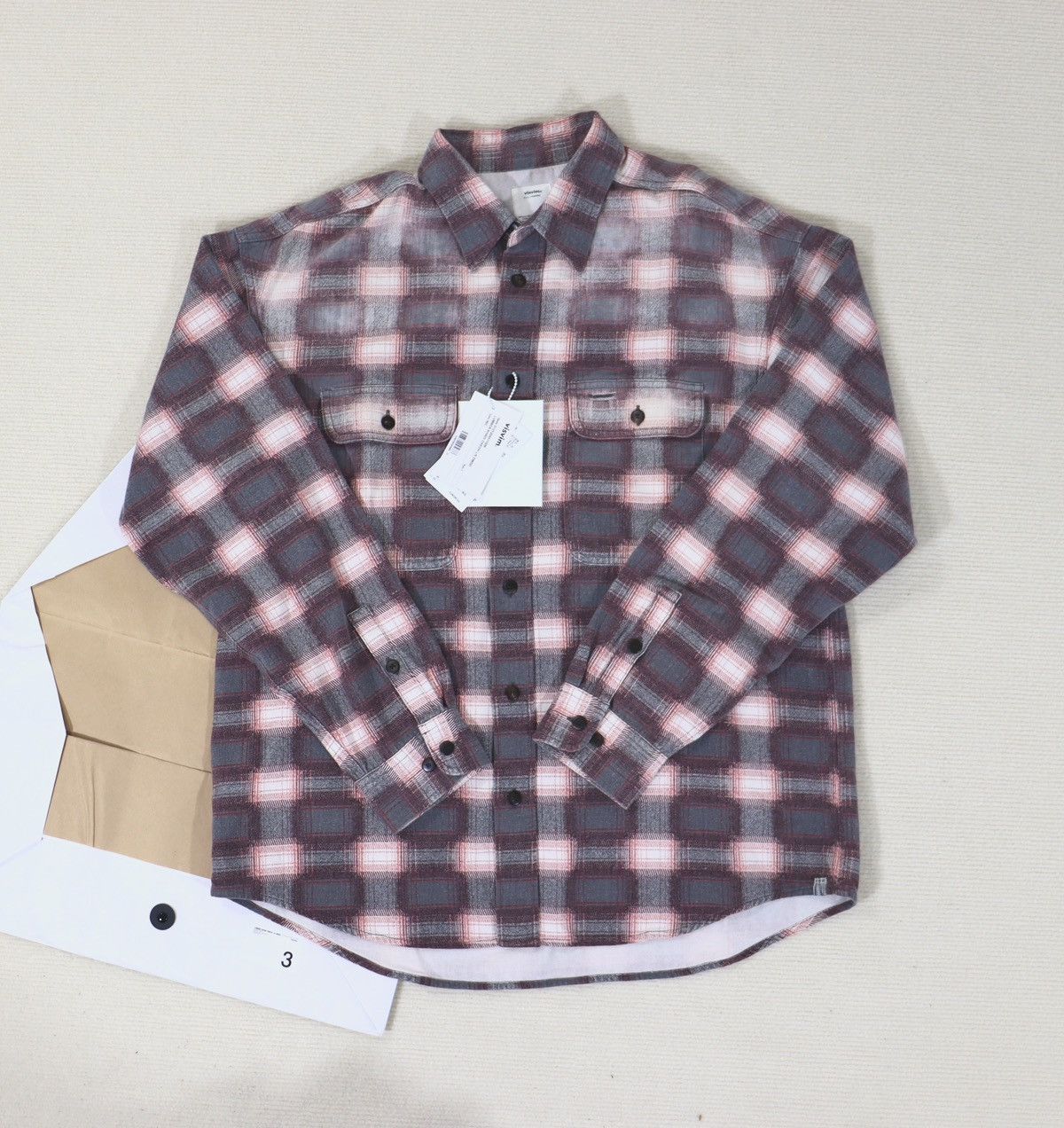 visvim LUMBER KHADI CHECK L/S DMGD - トップス