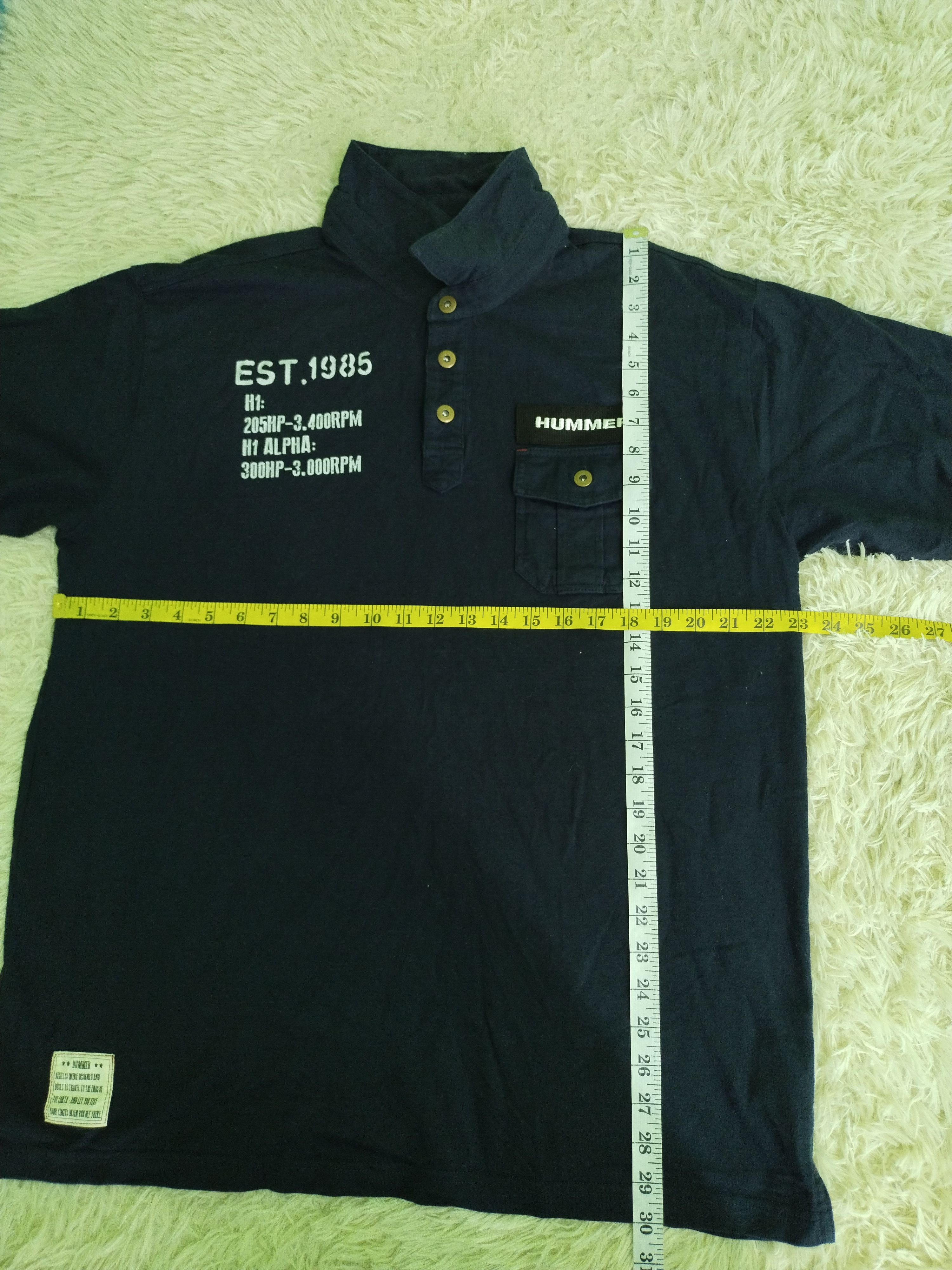 Japanese Brand VINTAGE HUMMER H1 ALPHA COLAR T SHIRT TEE Size US L / EU 52-54 / 3 - 14 Thumbnail