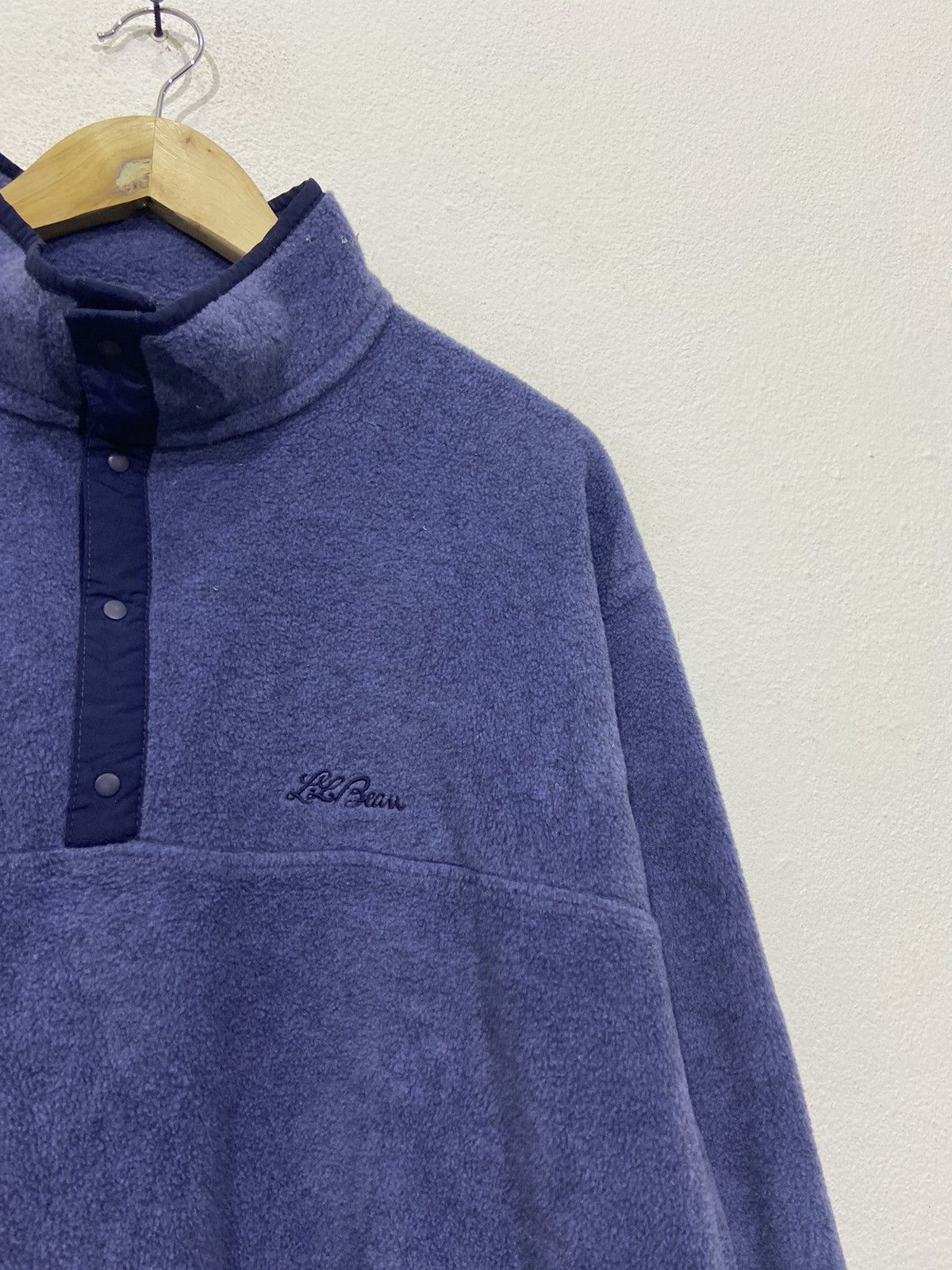 L.L. Bean Vintage L.L Bean Snap Button Half Fleece Jacket Size US XL / EU 56 / 4 - 2 Thumbnail