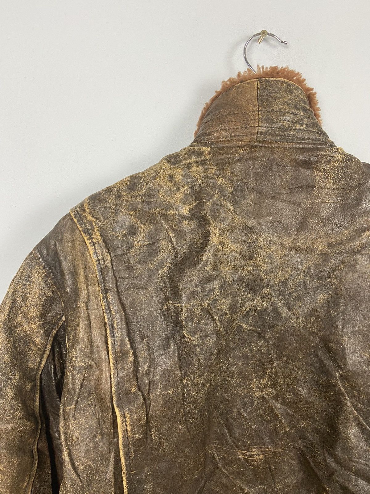 Other Vintage A-2 Houston US Airforce Tomcat Leather Flight Jacket Size US L / EU 52-54 / 3 - 13 Thumbnail
