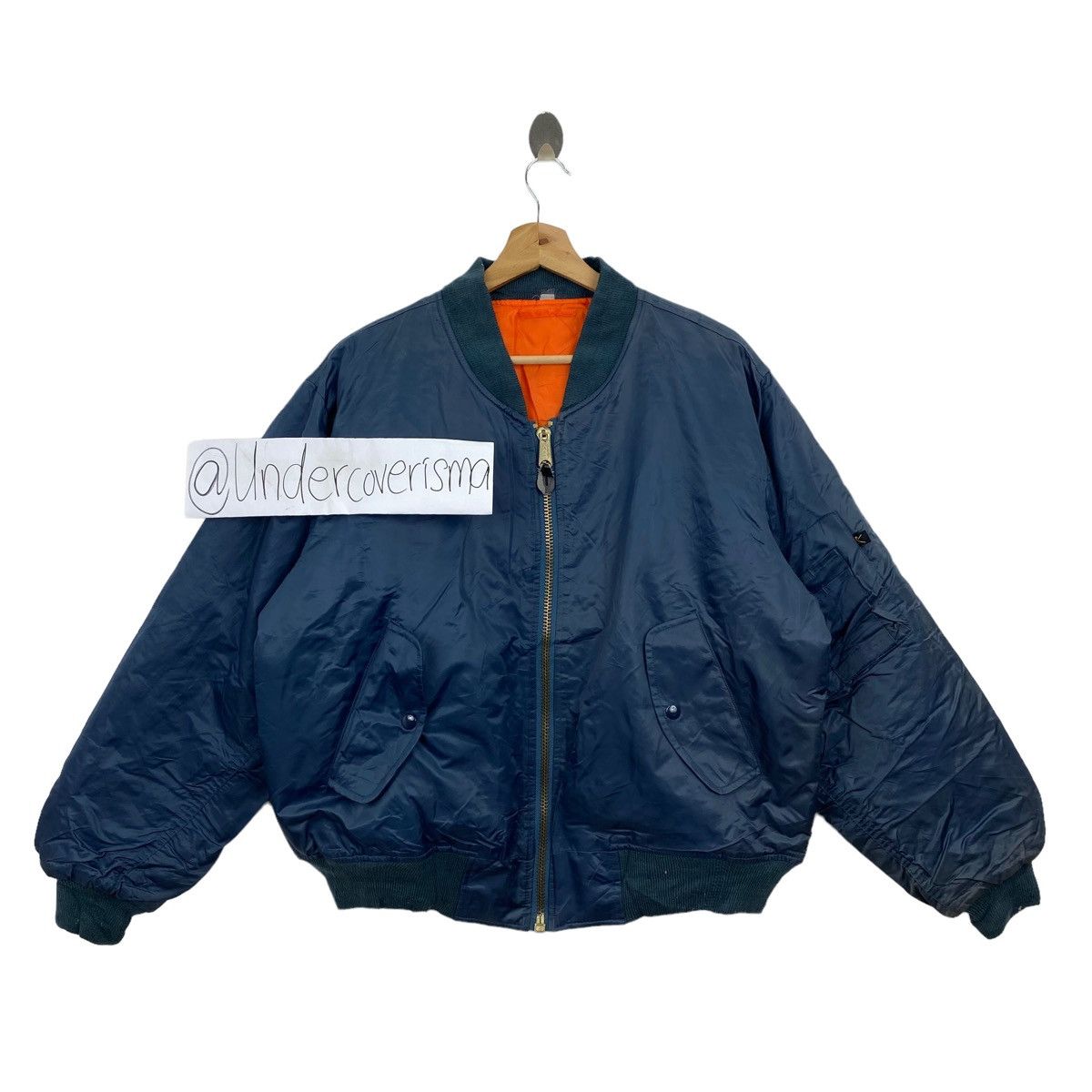 Rothco Vintage ROTHCO Reversible Flight Military Navy Bomber Jacket Size US XL / EU 56 / 4 - 1 Thumbnail