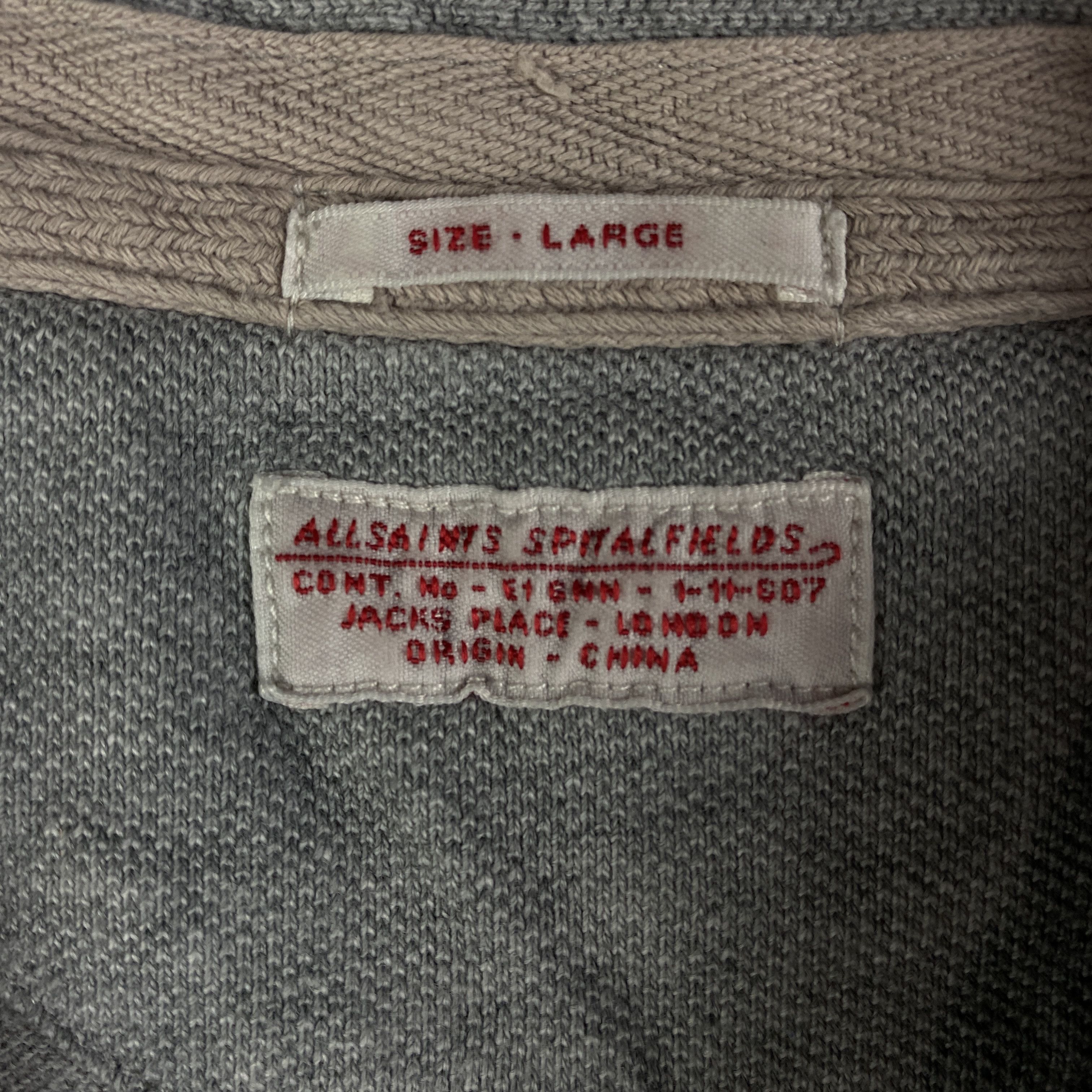 Allsaints Mens Polo T-Shirt Allsaints Size L Size US L / EU 52-54 / 3 - 4 Thumbnail