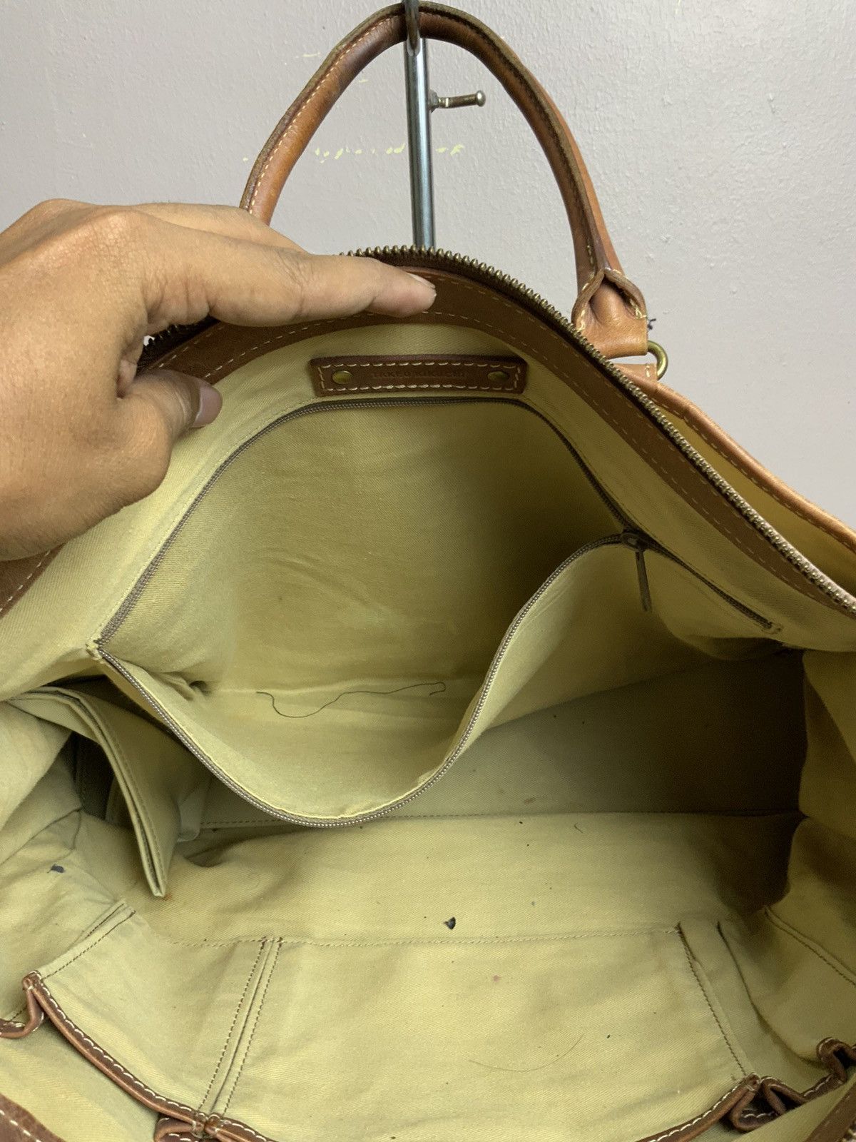 Takeo Kikuchi Vintage Takeo Kikuchi Leather Japan hand carry Bag Size ONE SIZE - 12 Thumbnail