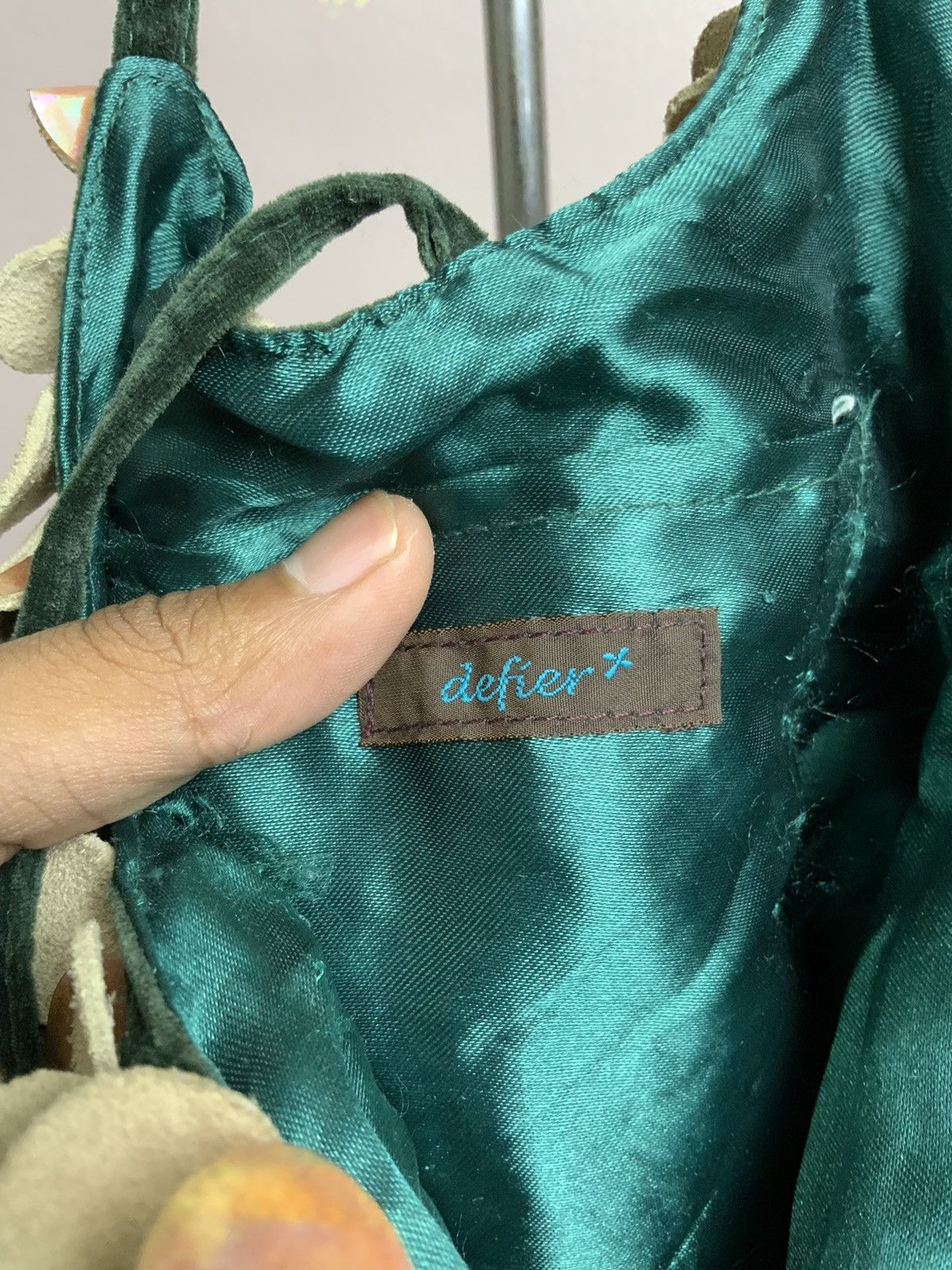 Genuine Leather Defier Designer Leather Velvet Cross body Bag Size ONE SIZE - 11 Thumbnail