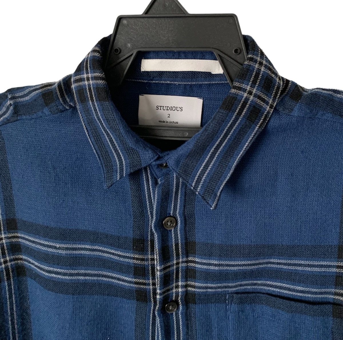 Studious flannel number nine japan wool button shirt