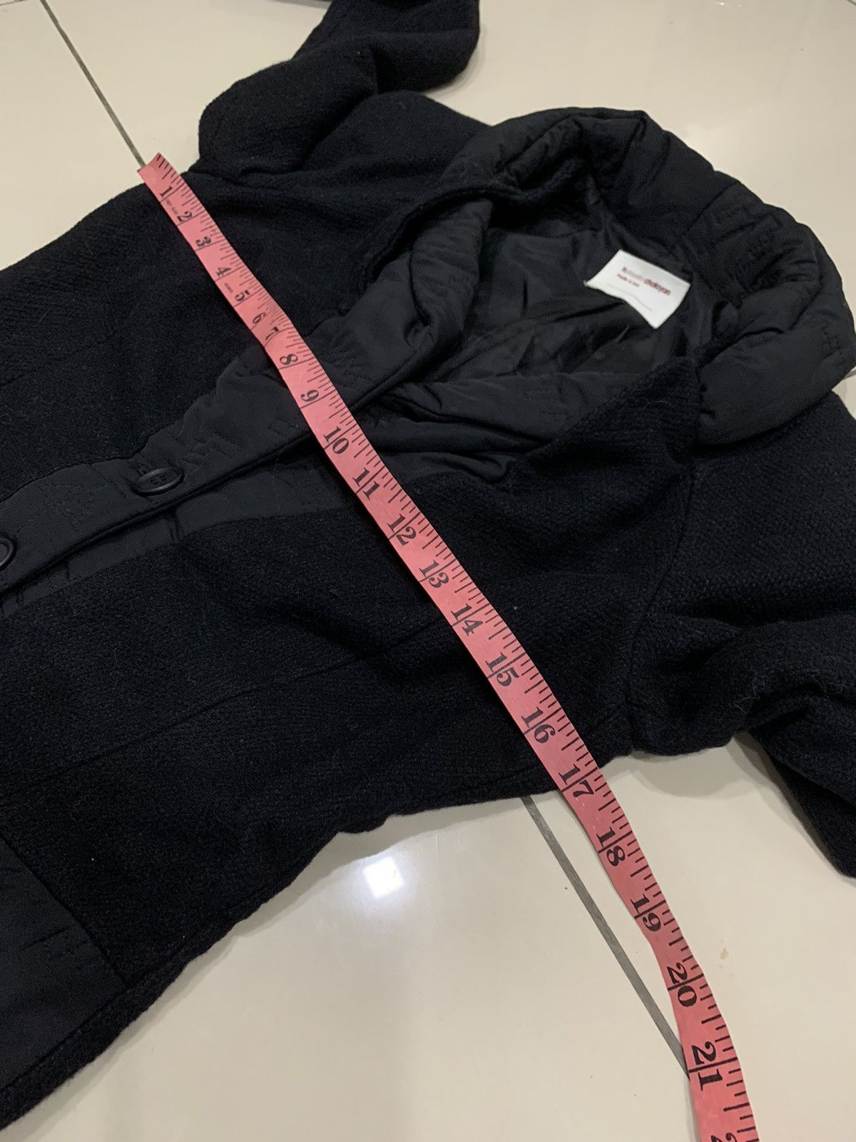 Hussein Chalayan HUSSEIN CHALAYAN MIX WOOL JACKET BLAZER Size XS / US 0-2 / IT 36-38 - 4 Thumbnail