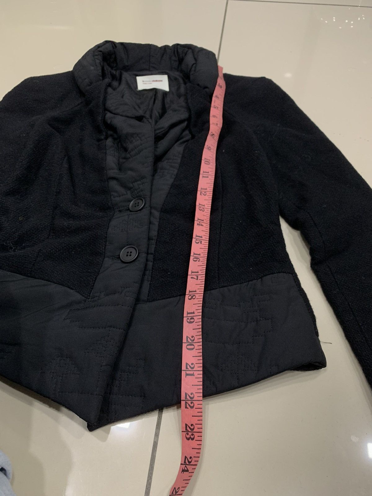 Hussein Chalayan HUSSEIN CHALAYAN MIX WOOL JACKET BLAZER Size XS / US 0-2 / IT 36-38 - 3 Thumbnail