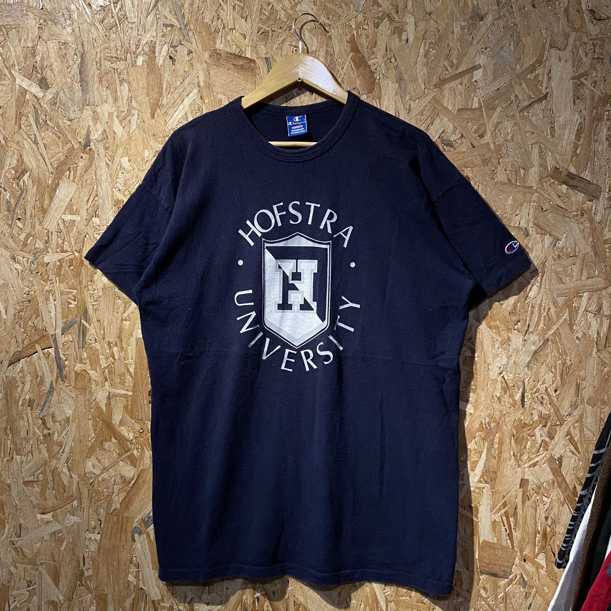 VINTAGE RARE 90s‼️Champion Hofstra University Made In Usa Tee