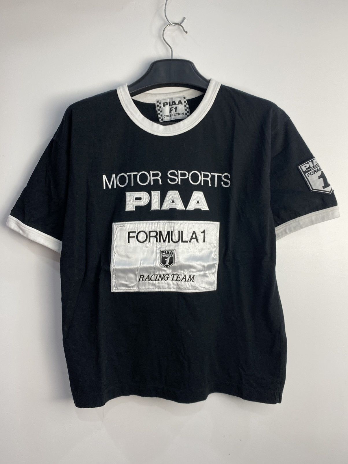 Japanese Brand 90s PIAA Formula 1 Racing Team Ringer Tee Size US S / EU 44-46 / 1 - 1 Thumbnail