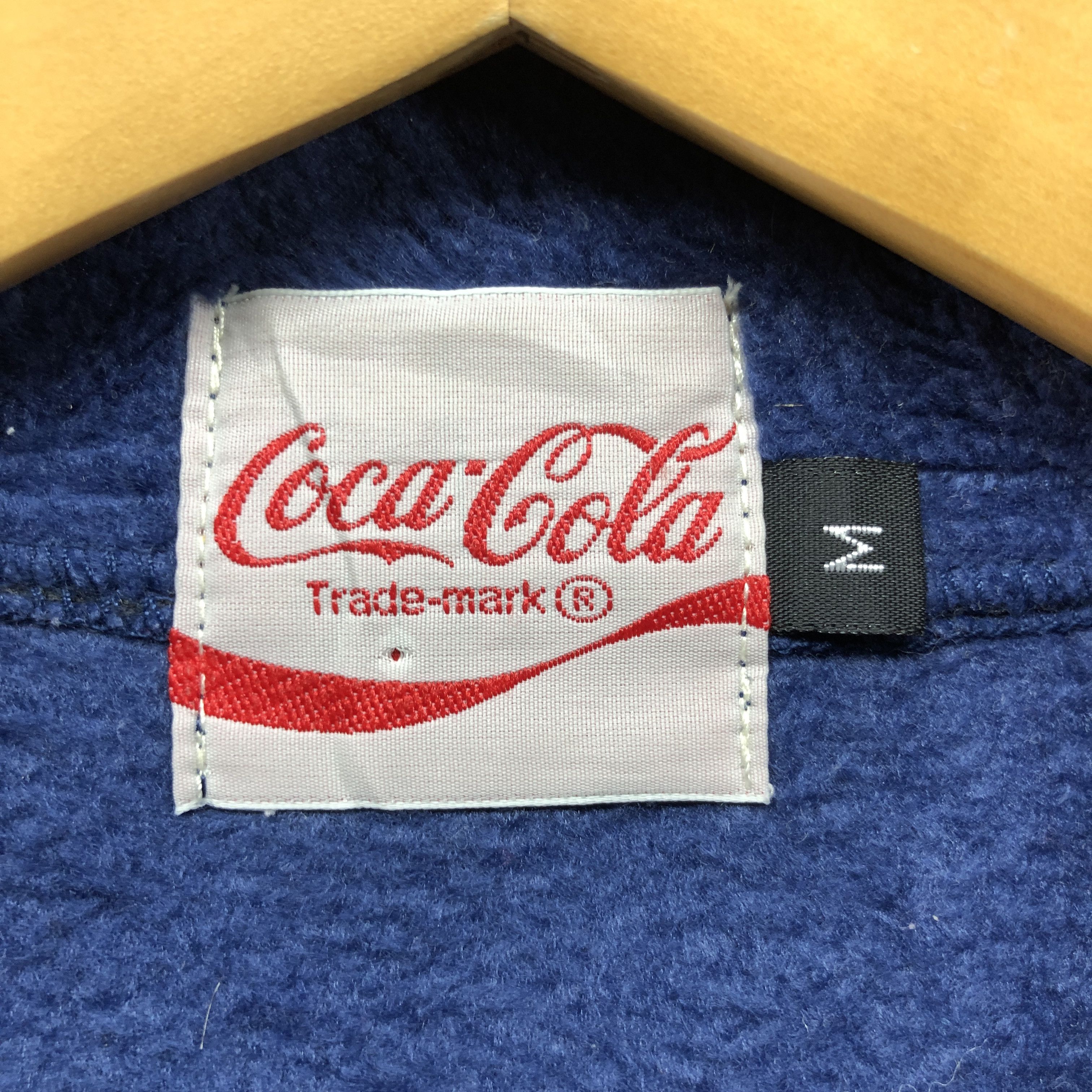 Coca Cola 90s Vintage COCA COLA CLOTHES Turtle Neck Fleece #0117/F Size US M / EU 48-50 / 2 - 4 Thumbnail