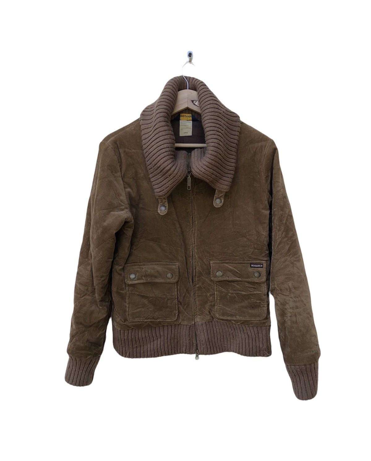 Velvet Vintage Woolrich Jacket Turtle Neck Size US L / EU 52-54 / 3 - 1 Thumbnail