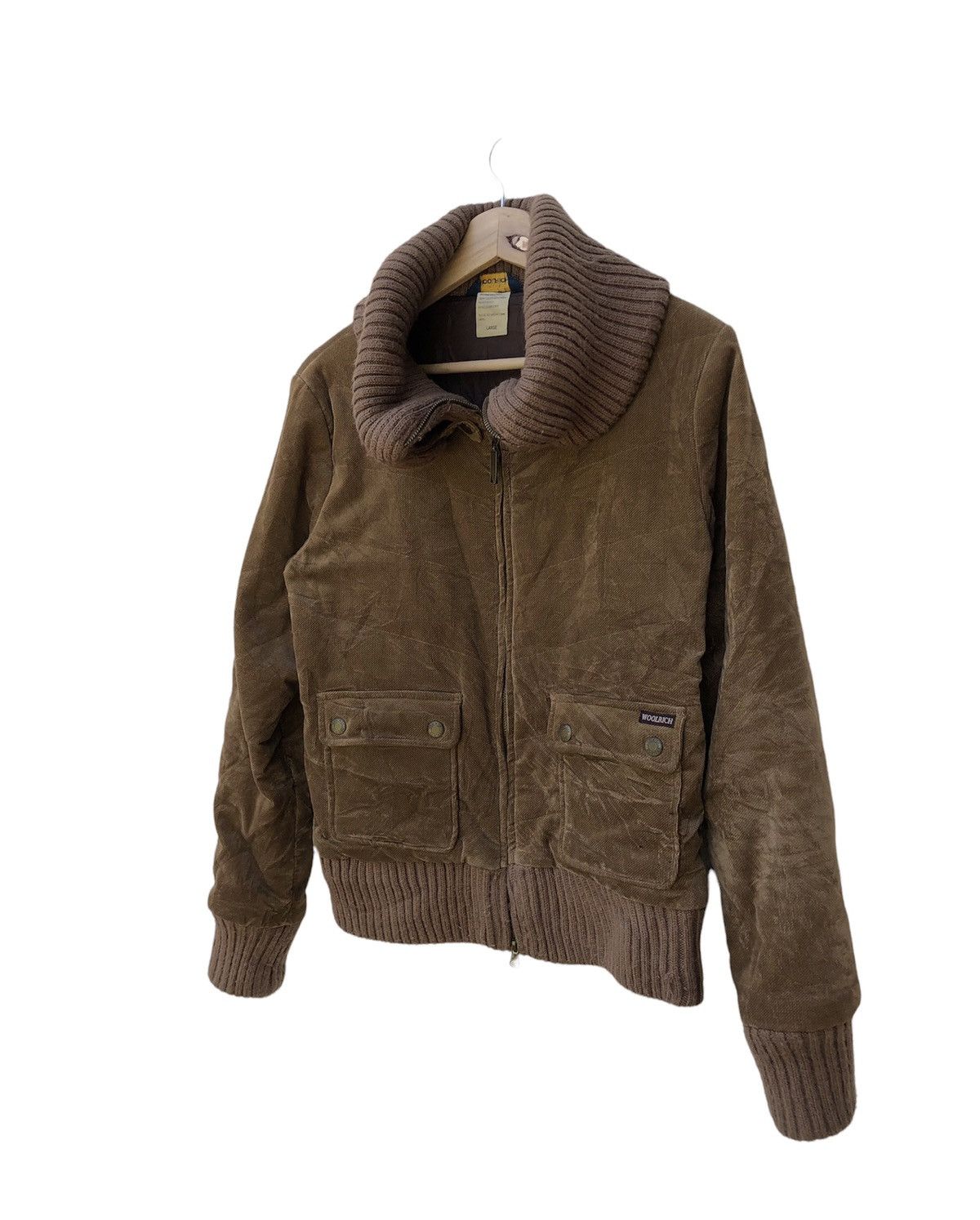 Velvet Vintage Woolrich Jacket Turtle Neck Size US L / EU 52-54 / 3 - 3 Thumbnail