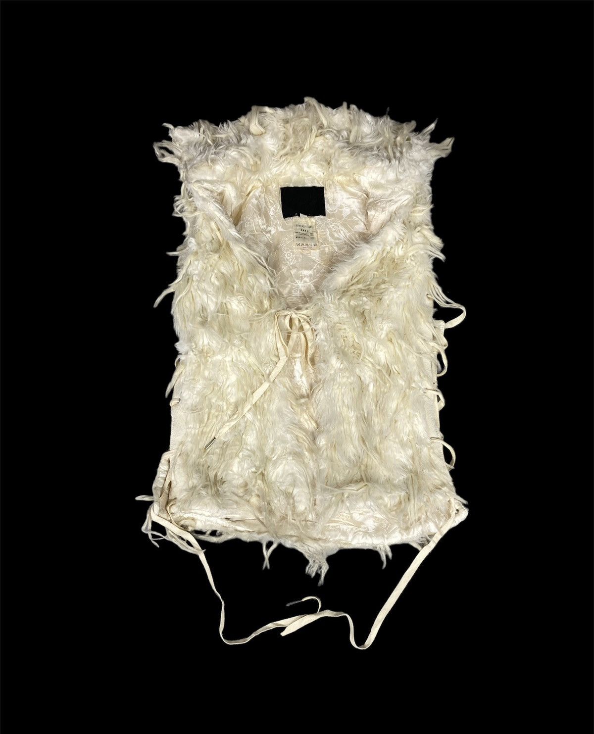John Richmond Richmond Faux Fur Button Less Vest. J091 Size S / US 4 / IT 40 - 1 Thumbnail