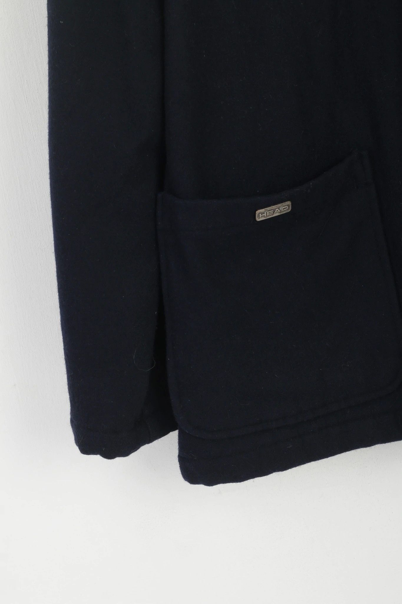 Vintage Head Men XL Jacket Navy Wool Blend Vintage Classic 0608 Size US XL / EU 56 / 4 - 4 Thumbnail