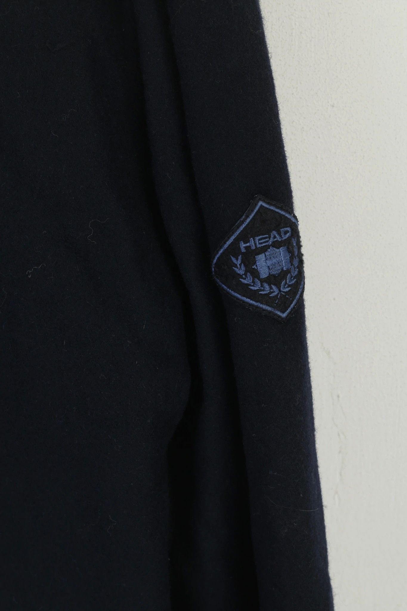Vintage Head Men XL Jacket Navy Wool Blend Vintage Classic 0608 Size US XL / EU 56 / 4 - 5 Thumbnail