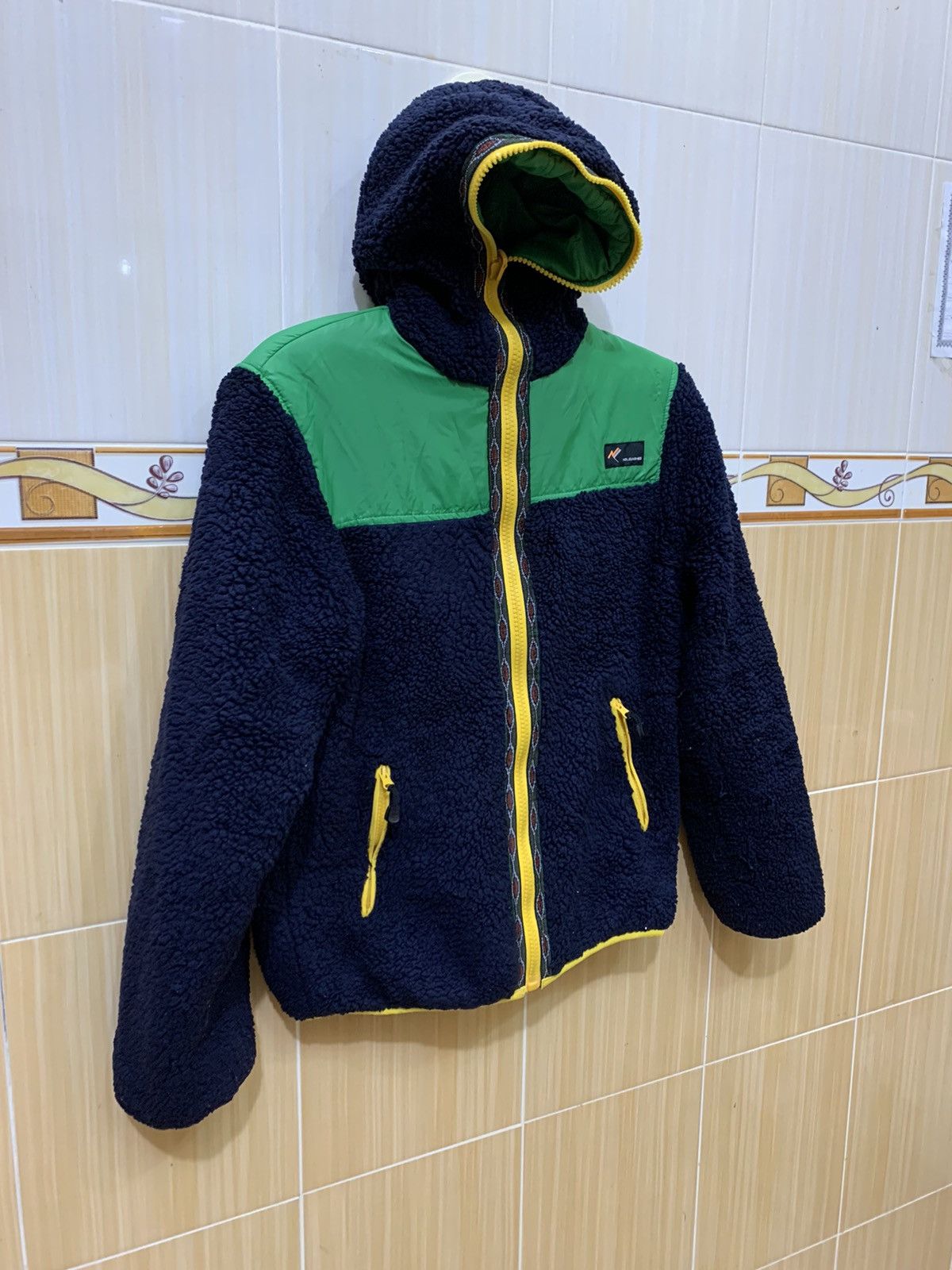 Japanese Brand NO LEASHES FLEECE REVERSIBLE Fullzip Sweater Jacket Hoodie Size US M / EU 48-50 / 2 - 8 Thumbnail