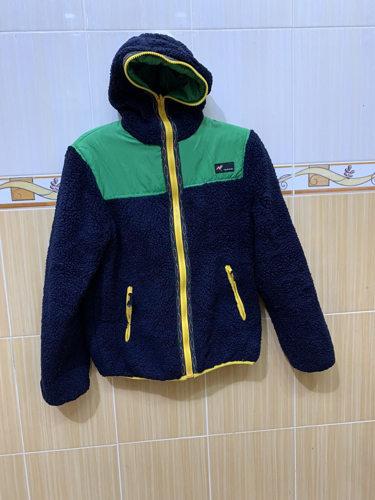 Japanese Brand NO LEASHES FLEECE REVERSIBLE Fullzip Sweater Jacket Hoodie Size US M / EU 48-50 / 2 - 1 Thumbnail