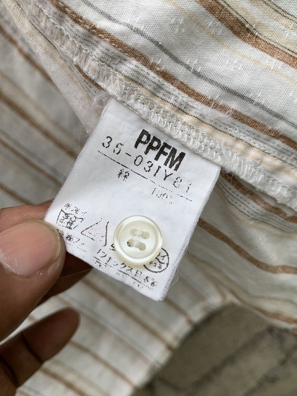 Japanese Brand PPFM Buttons Up Striped Shirt Size US M / EU 48-50 / 2 - 12 Thumbnail