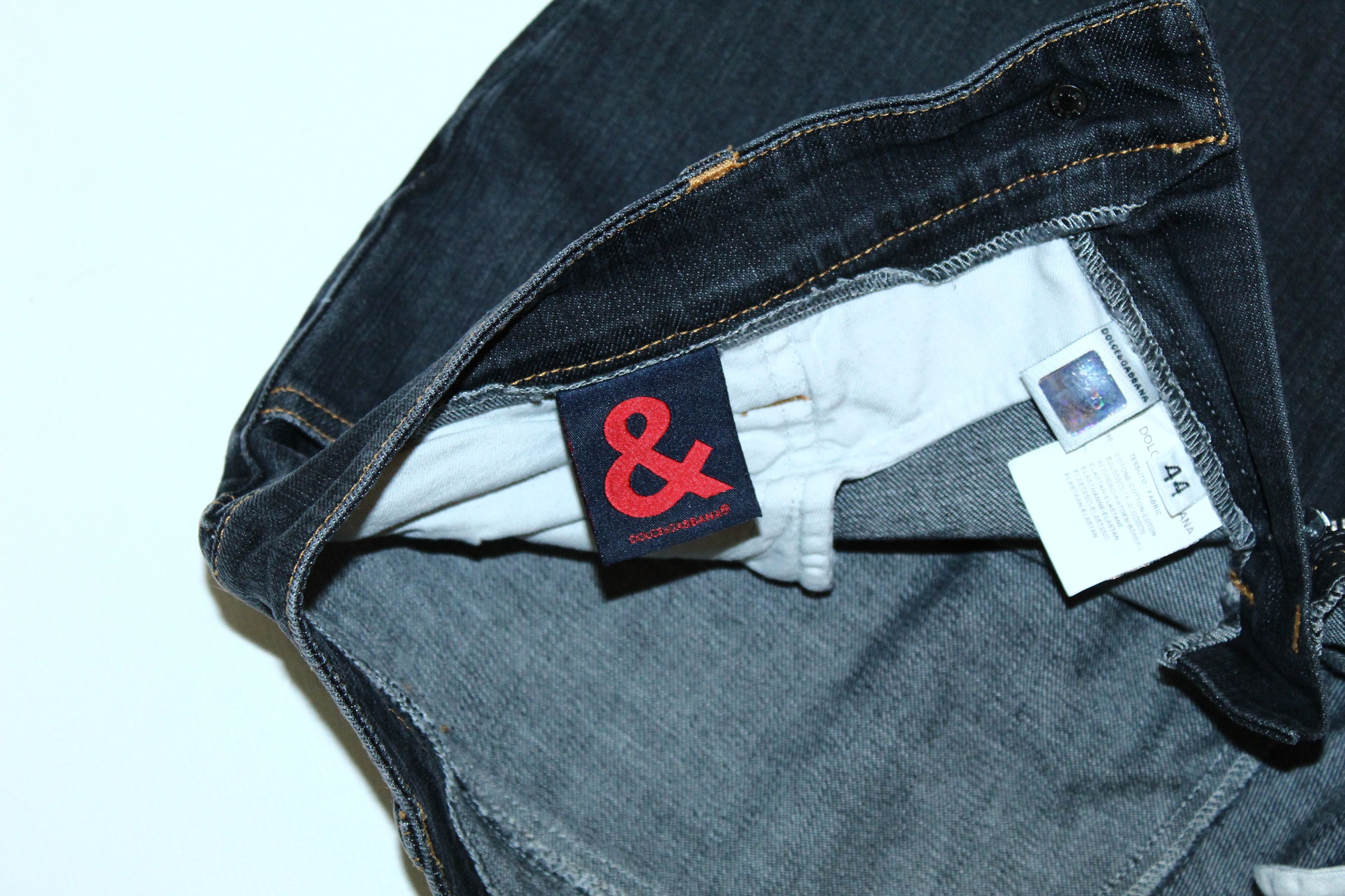 Dolce & Gabbana 💥VTG D&G x WWE Jerry "The King" Lawler Faded Denim Jeans Size US 30 / EU 46 - 8 Thumbnail