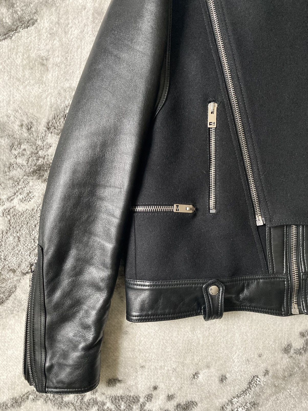 Dior × Hedi Slimane A/W 2004 “VOTC” Biker Jacket Size US L / EU 52-54 / 3 - 12 Thumbnail