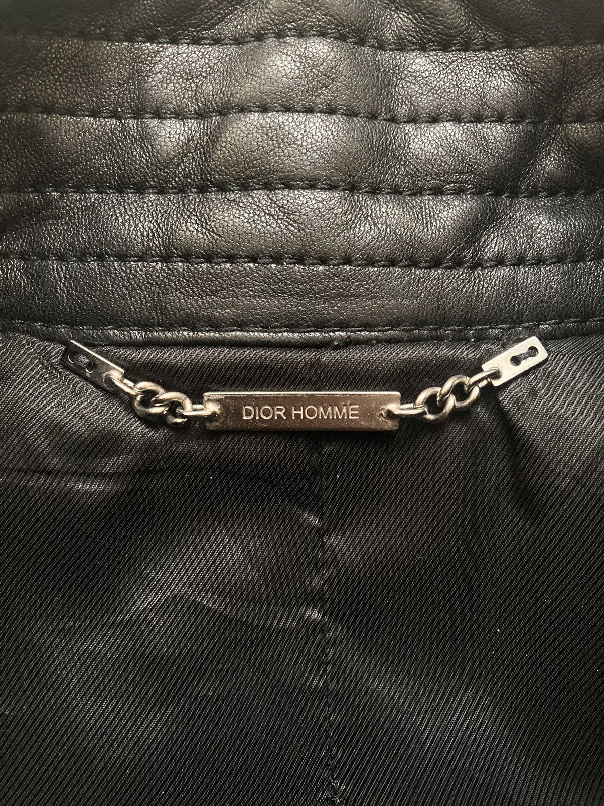 Dior × Hedi Slimane A/W 2004 “VOTC” Biker Jacket Size US L / EU 52-54 / 3 - 8 Thumbnail