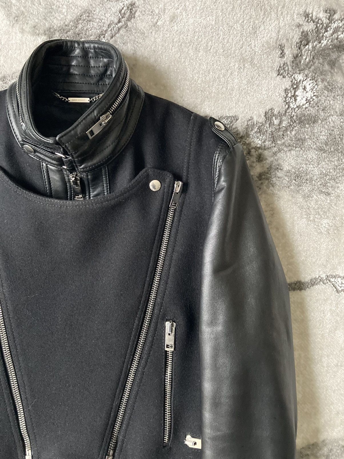 Dior × Hedi Slimane A/W 2004 “VOTC” Biker Jacket Size US L / EU 52-54 / 3 - 14 Thumbnail