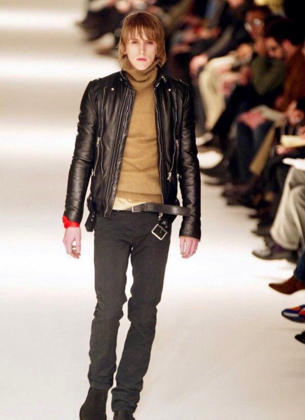 Dior × Hedi Slimane A/W 2004 “VOTC” Biker Jacket Size US L / EU 52-54 / 3 - 3 Thumbnail