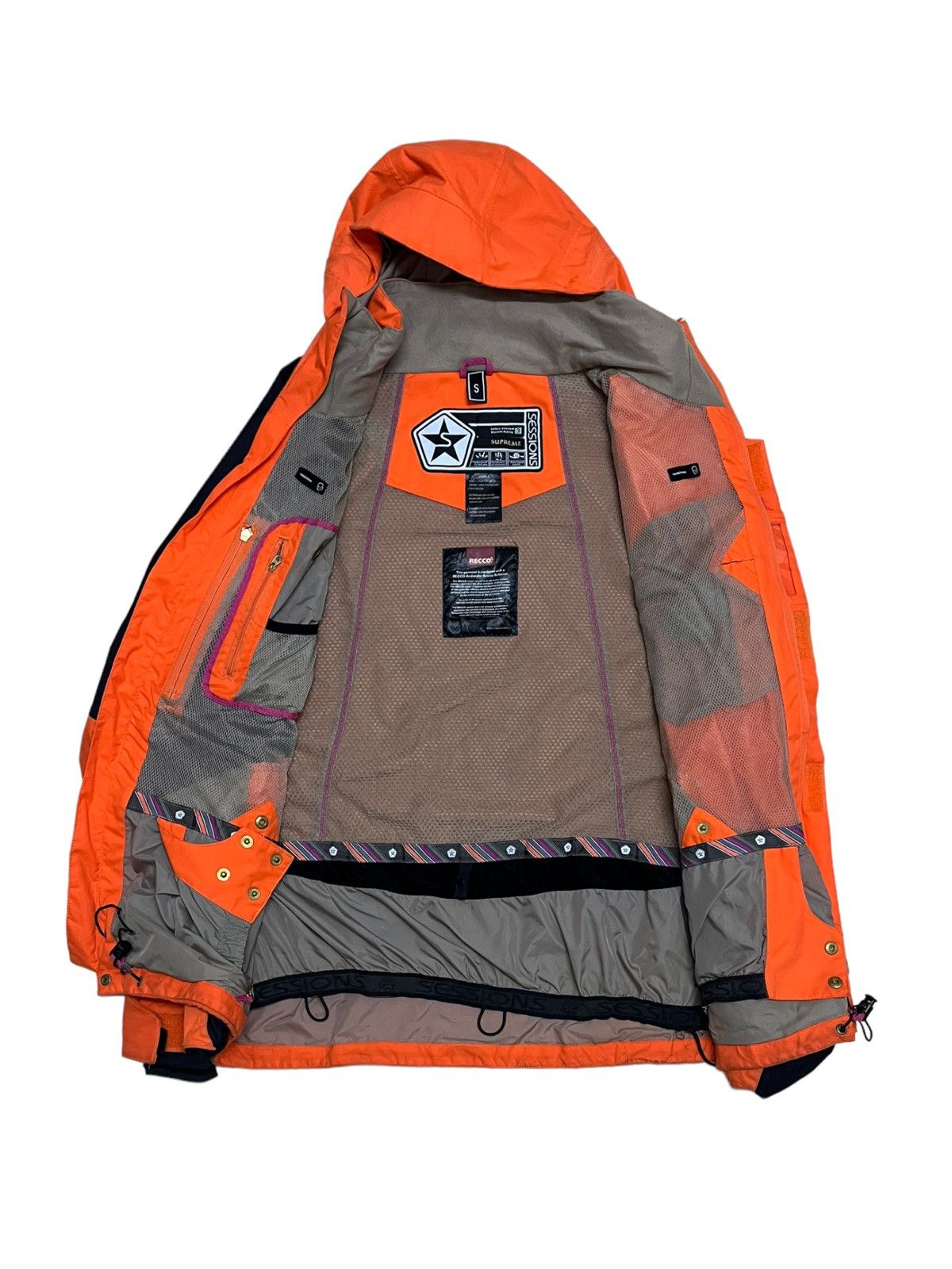 Sessions Rare Designer Sessions Orange Jacket With Rescue Reflector Size US L / EU 52-54 / 3 - 7 Thumbnail