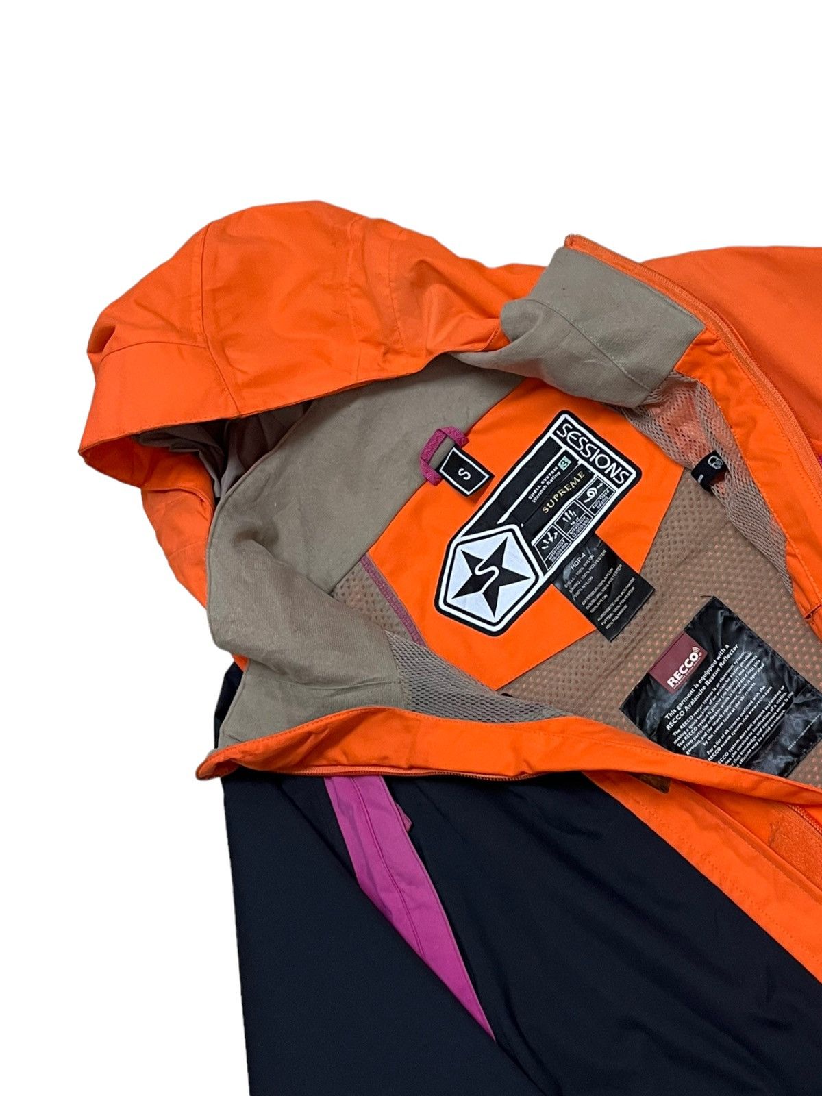 Sessions Rare Designer Sessions Orange Jacket With Rescue Reflector Size US L / EU 52-54 / 3 - 6 Thumbnail