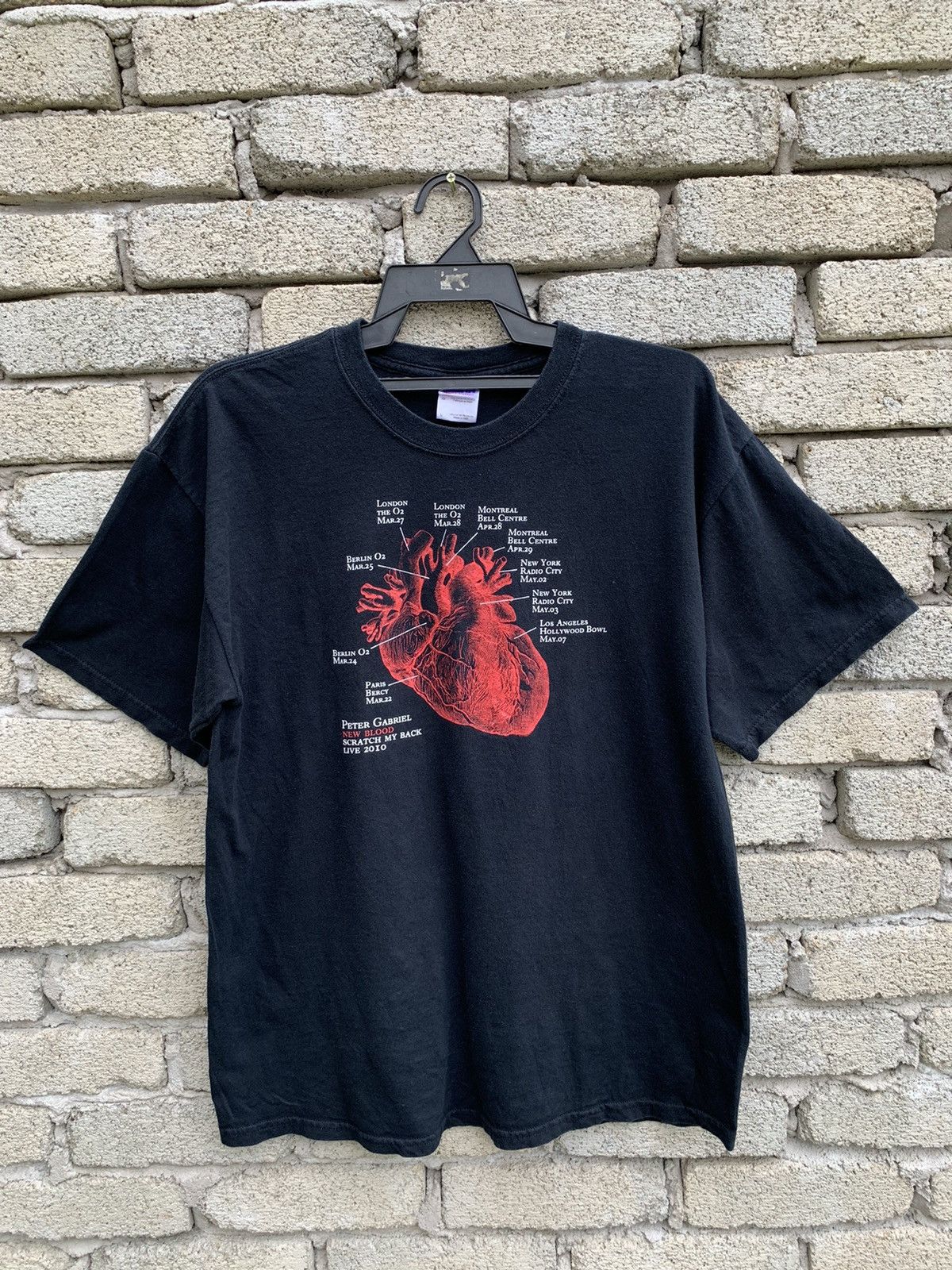 Band Tees Peter Gabriel New Blood Stratch My Back Live 2010 Tee Size US L / EU 52-54 / 3 - 2 Thumbnail