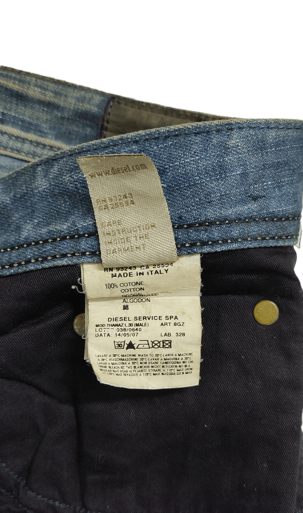Diesel Archive DIESEL THANAZ Painter Rare Jeans Italy Size US 28 / EU 44 - 4 Thumbnail