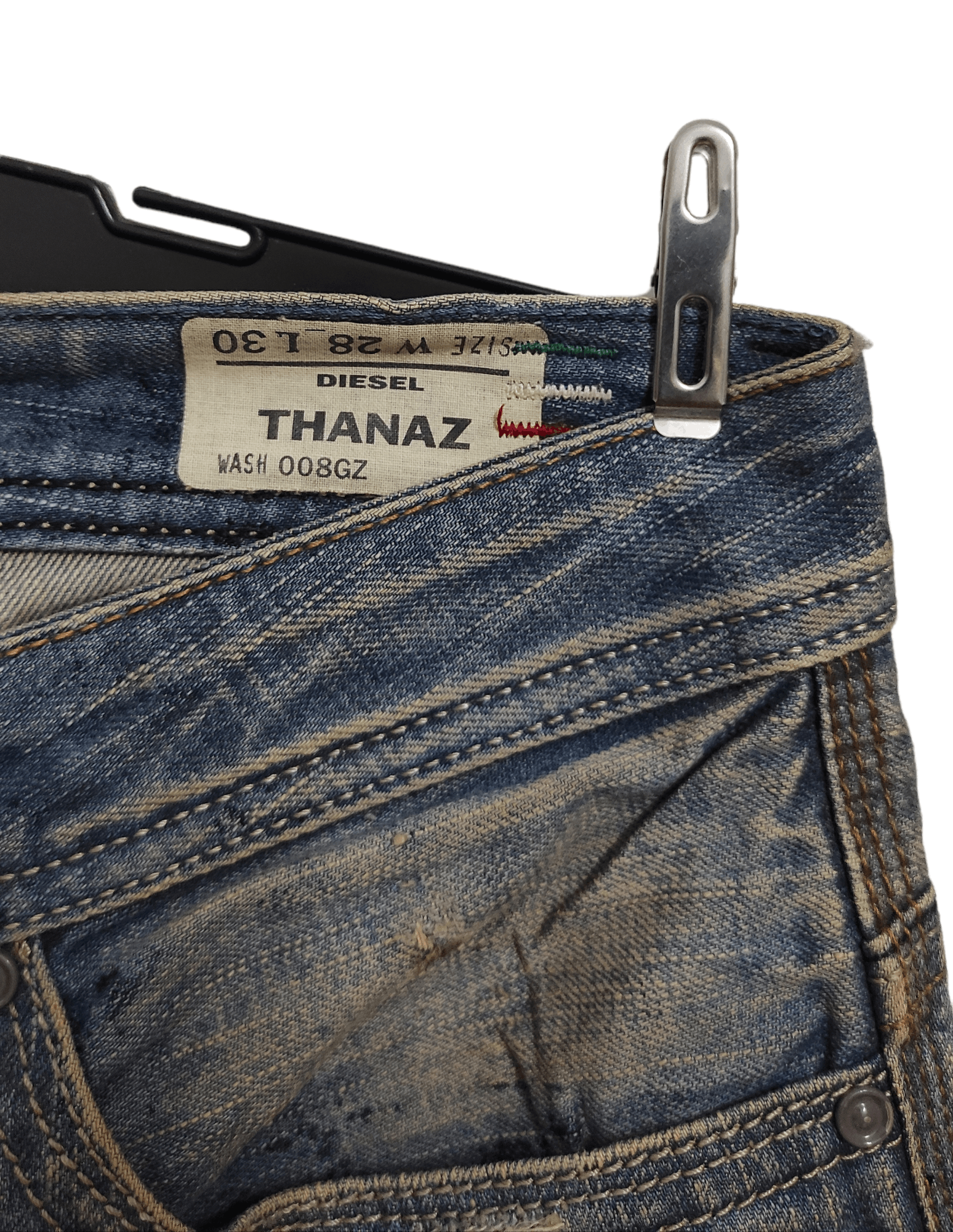 Diesel Archive DIESEL THANAZ Painter Rare Jeans Italy Size US 28 / EU 44 - 9 Thumbnail