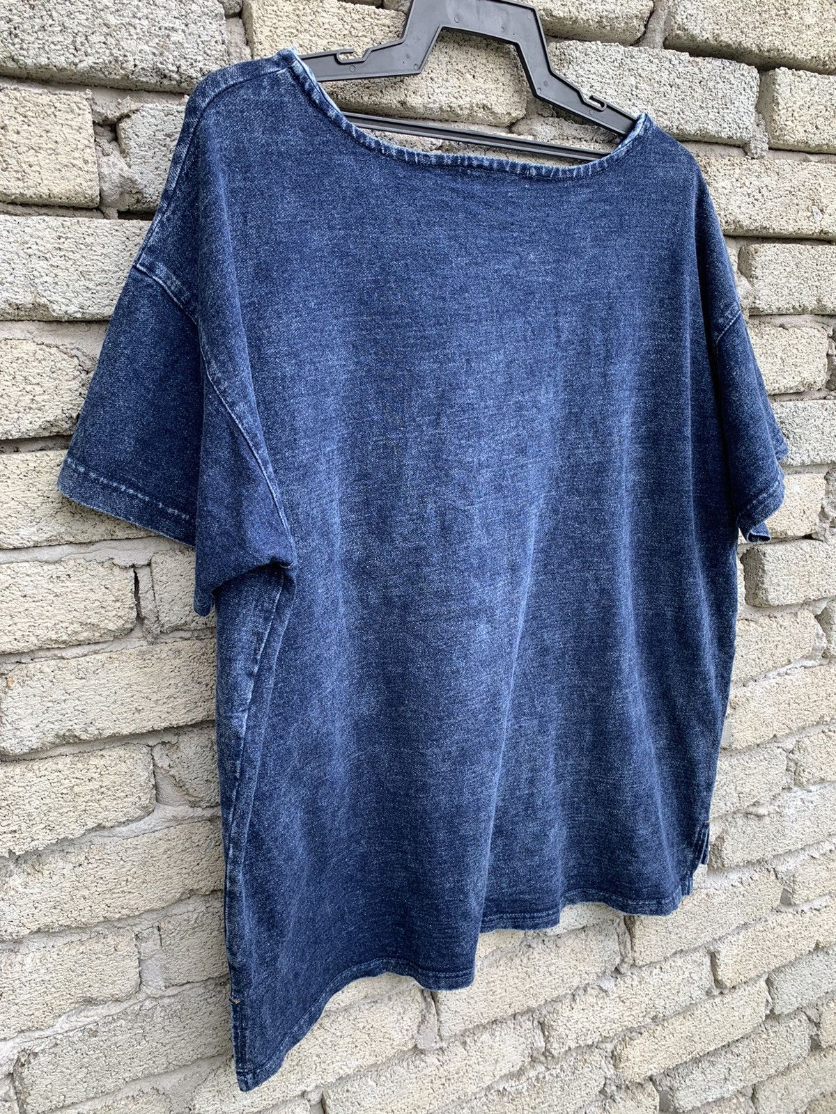 Japanese Brand Pipue de Pique Indigo Blue Single Pocket T Shirt Size US XL / EU 56 / 4 - 6 Thumbnail