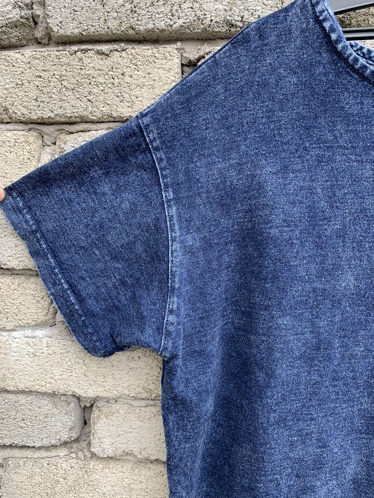 Japanese Brand Pipue de Pique Indigo Blue Single Pocket T Shirt Size US XL / EU 56 / 4 - 12 Thumbnail